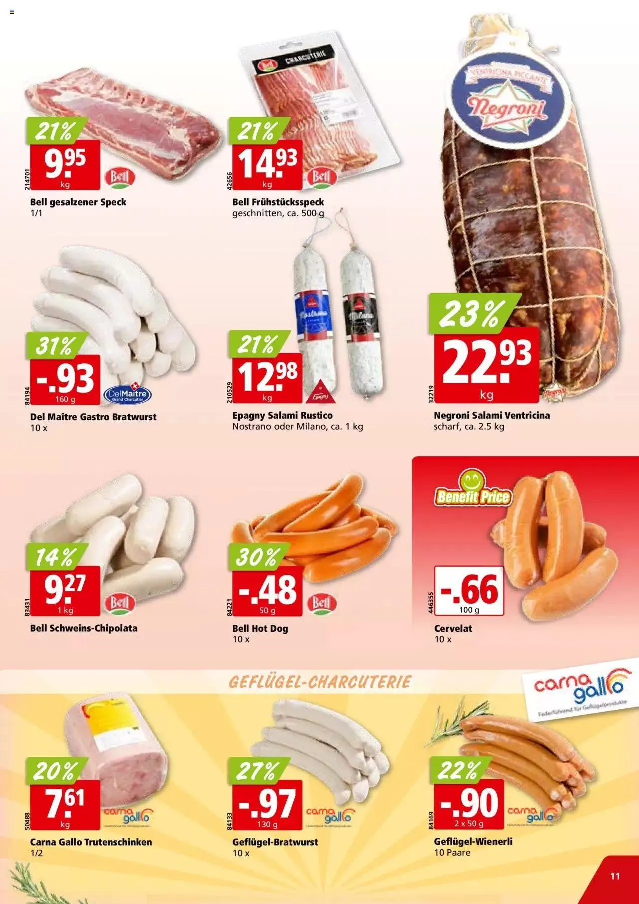 Aligro Aktionen für Businesskunden - Chavannes, Matran, Genf, Sitten von 4. Dezember bis 9. Dezember 2023 - Prospekt seite  11