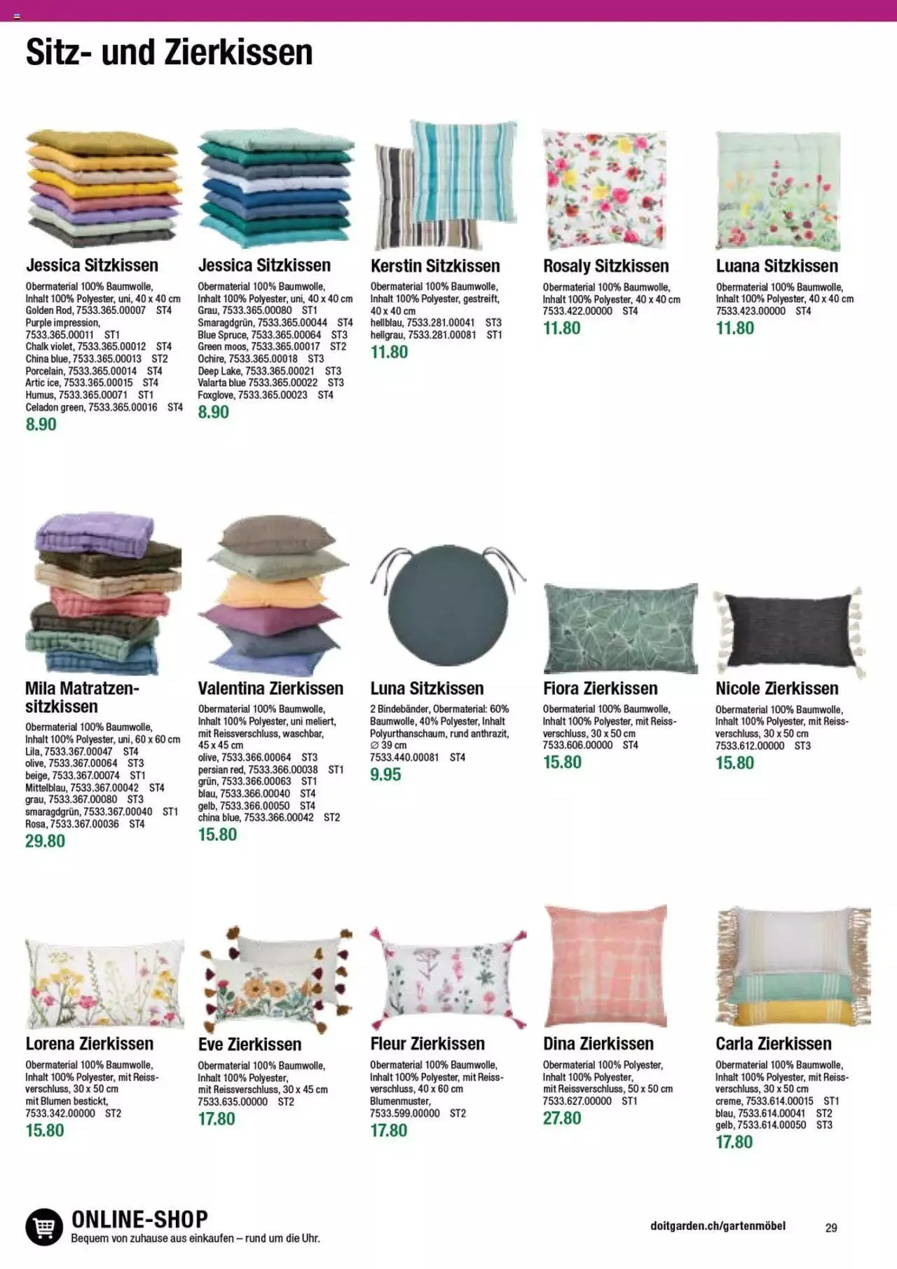 DO IT+GARDEN MIGROS - Gartenmoebel von 9. Februar bis 31. Dezember 2023 - Prospekt seite  29