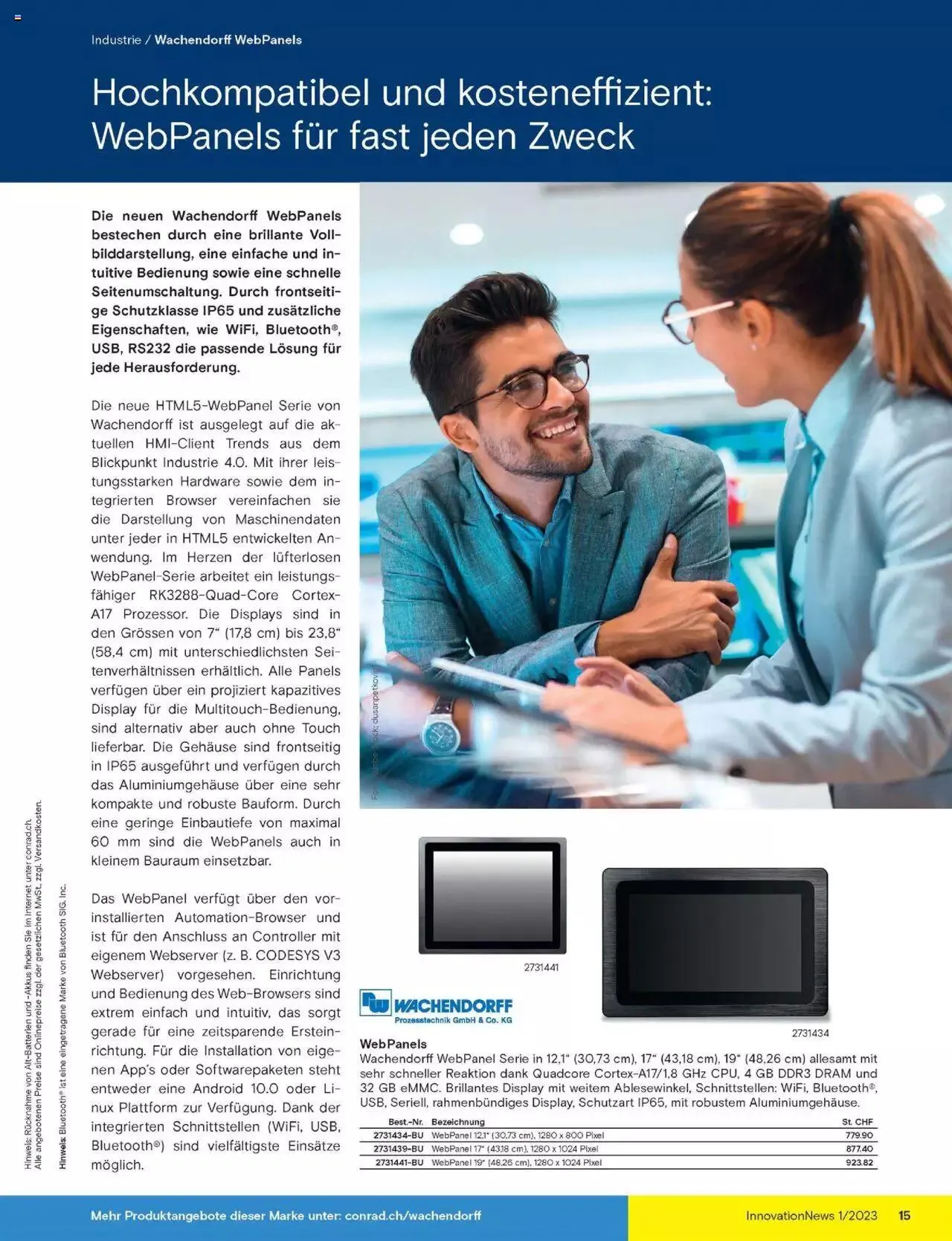 Conrad Innovation News von 24. Februar bis 31. Dezember 2023 - Prospekt seite 15