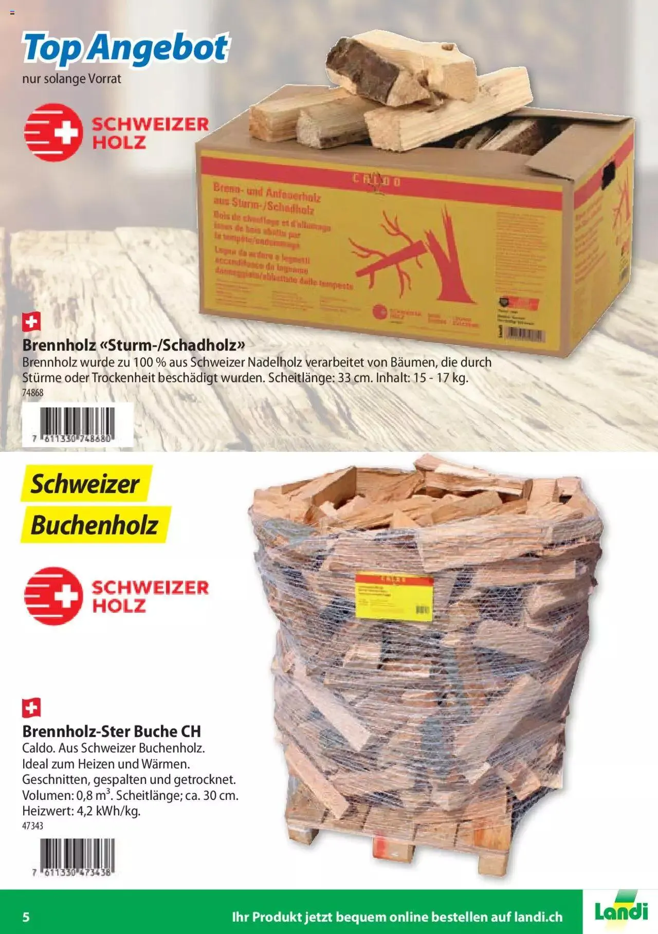 Landi - Ihr Brennstoffhändler 2022 von 29. September bis 31. Dezember 2023 - Prospekt seite 5