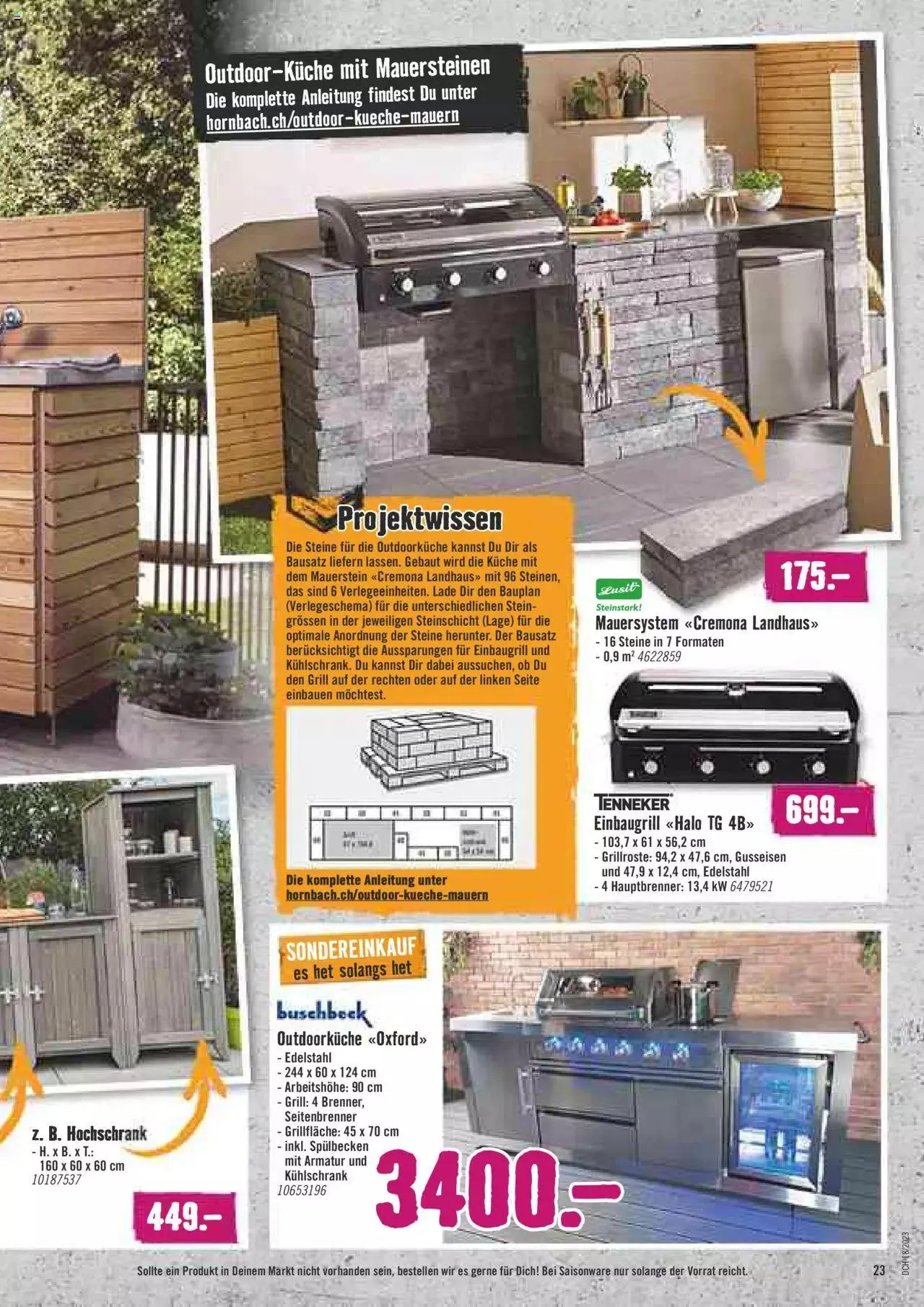 Hornbach Aktionen von 1. Mai bis 31. Dezember 2023 - Prospekt seite 23