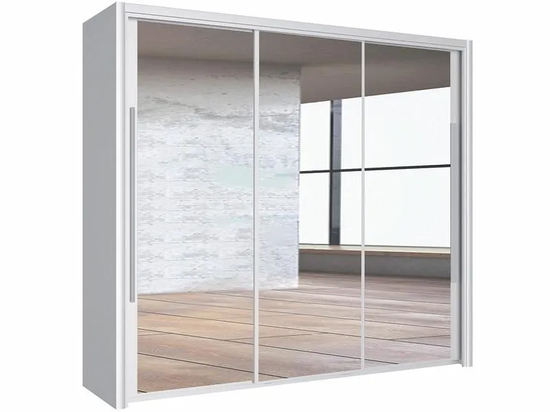 Schwebetürenschrank BREST weiss