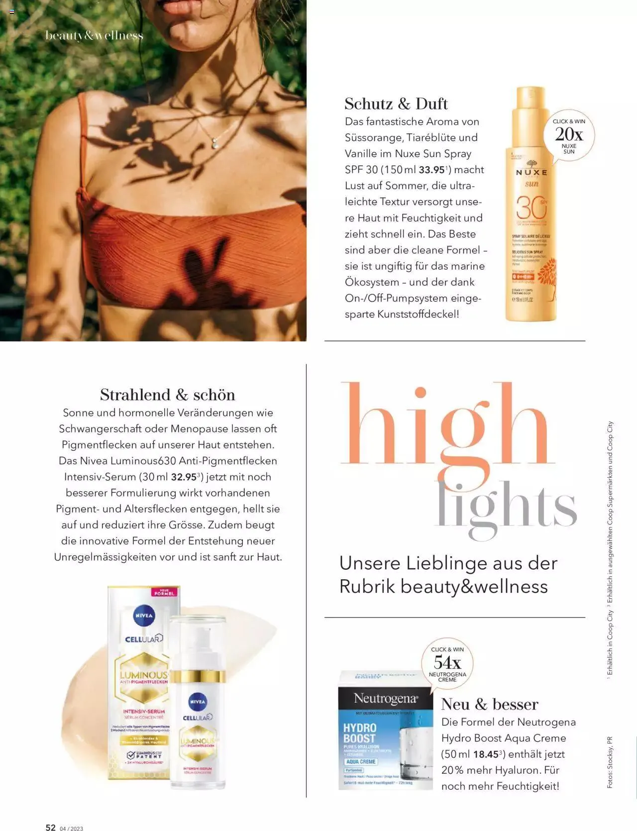 Coop Aktionen Beauty & Life von 1. August bis 31. Dezember 2023 - Prospekt seite  52