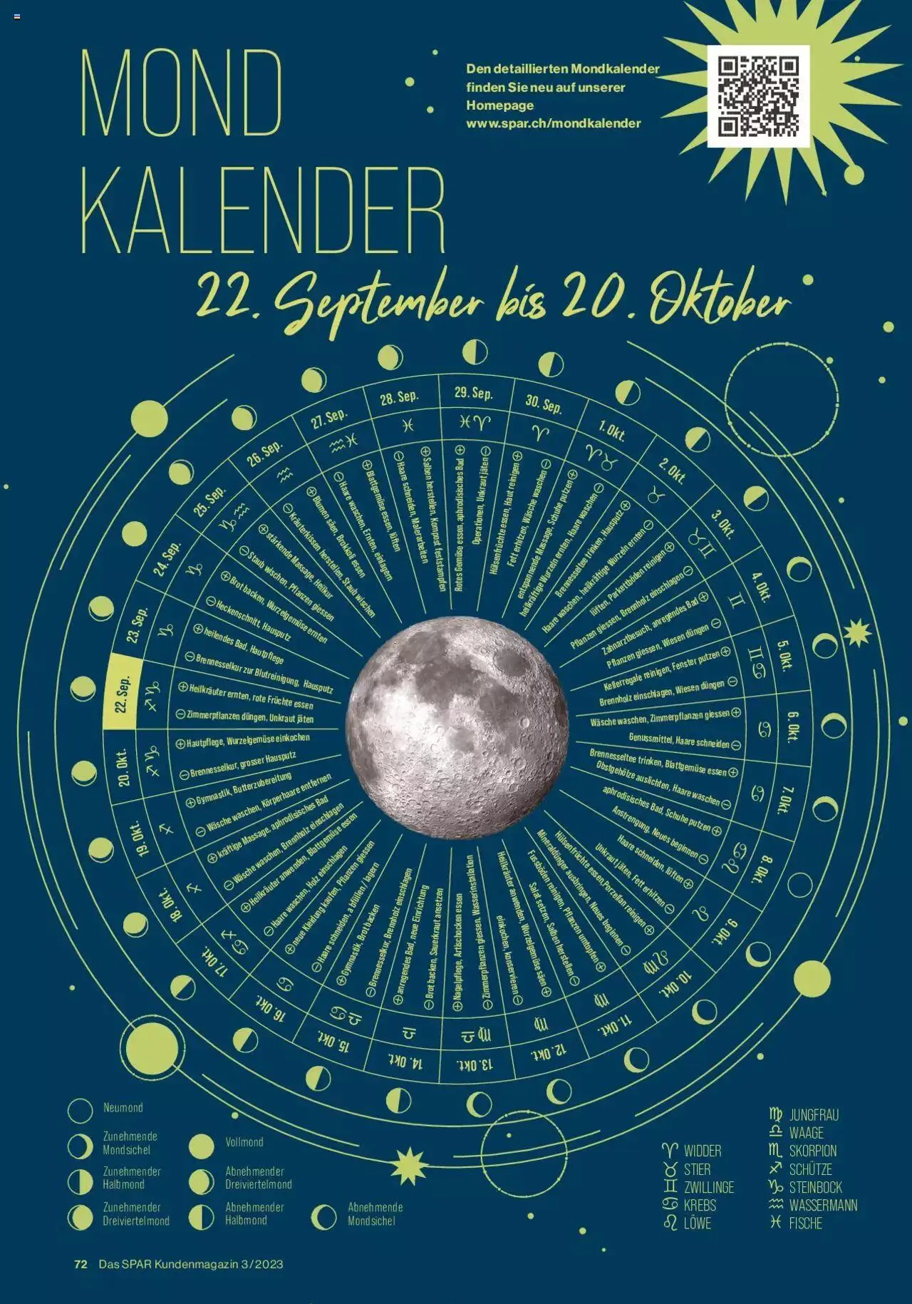 SPAR Kundenmagazin von 22. September bis 31. Dezember 2023 - Prospekt seite  72
