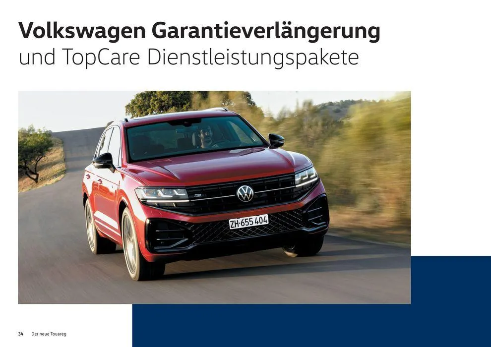 Der Neue Touareg von 16. Januar bis 31. Dezember 2024 - Prospekt seite  34