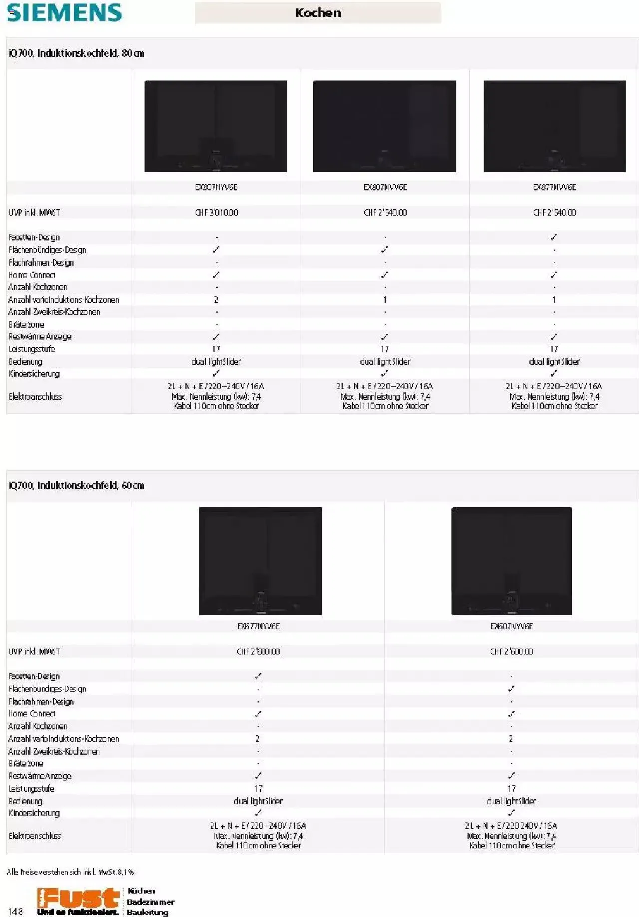 Fust Küchen- und Badezimmerprospekt von 4. März bis 31. Dezember 2024 - Prospekt seite  148