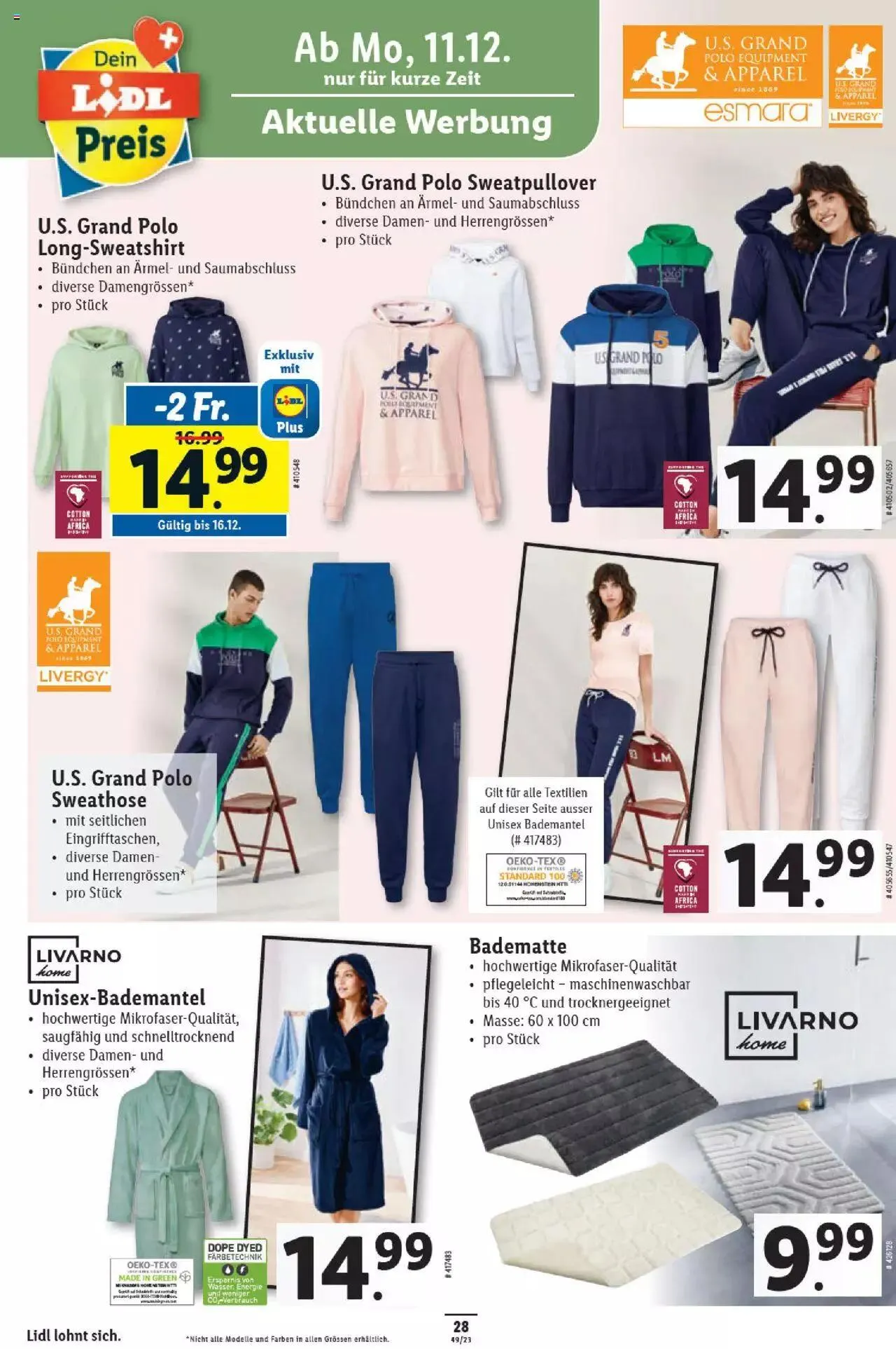 Lidl Aktionen von 7. Dezember bis 13. Dezember 2023 - Prospekt seite 28