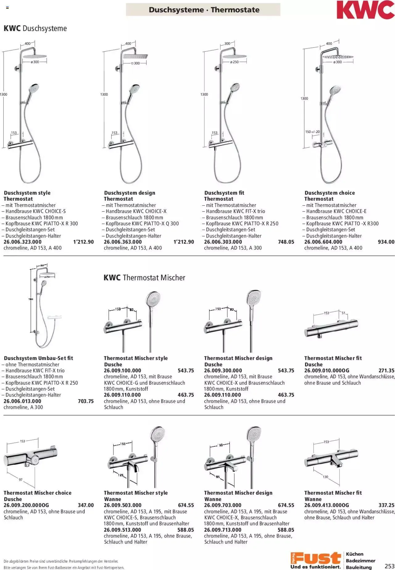 Fust Aktionen Badezimmermagazin von 17. April bis 31. Dezember 2024 - Prospekt seite  253