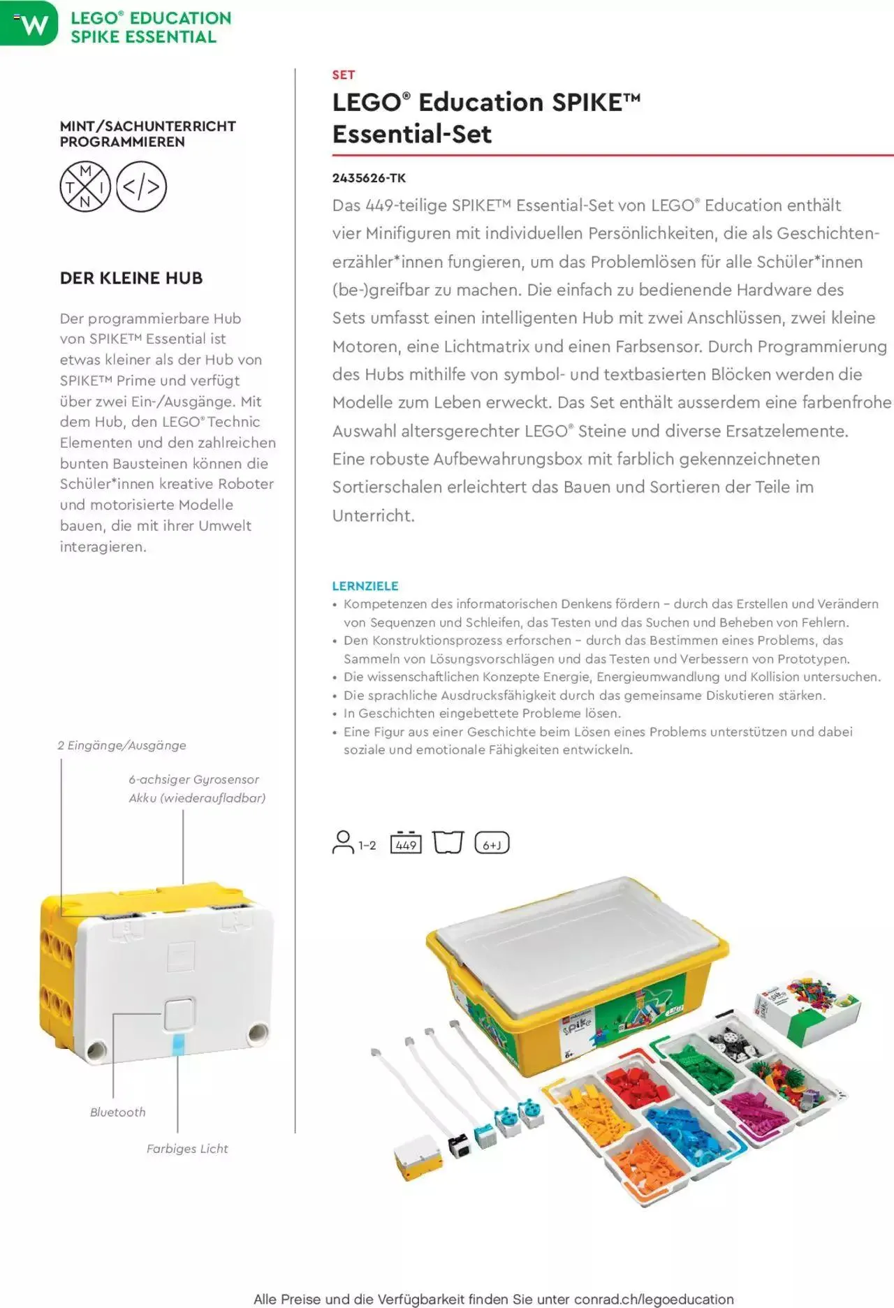 Conrad - Lego Education Lernkonzepte von 6. April bis 31. Dezember 2023 - Prospekt seite 14