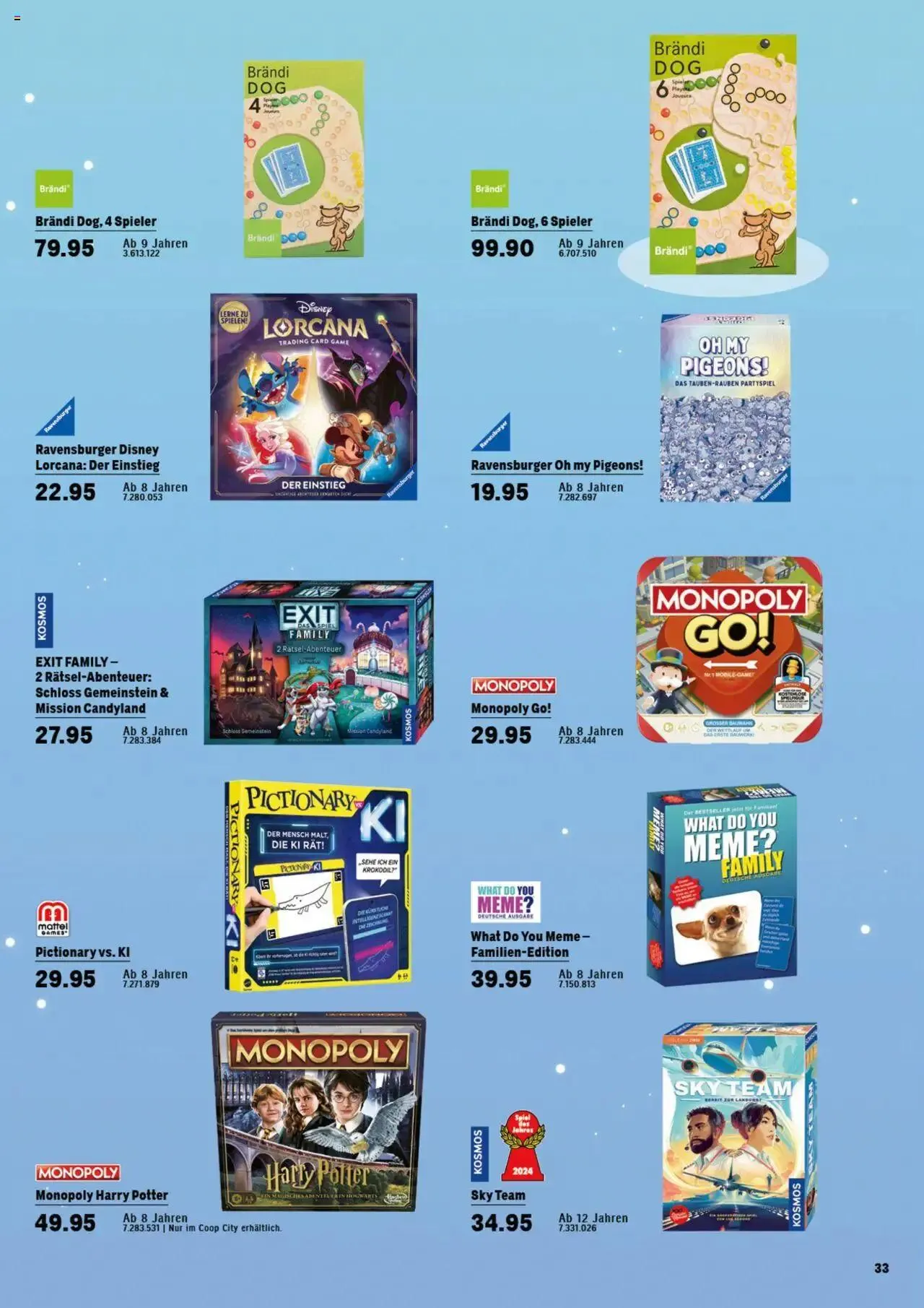 Coop City Aktionen Magische Geschenkideen von 14. Oktober bis 31. Dezember 2024 - Prospekt seite  35