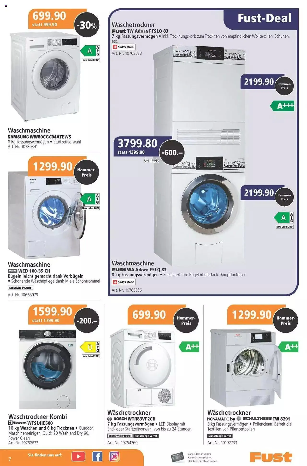Fust Aktionen von 30. Mai bis 23. Juni 2024 - Prospekt seite  7