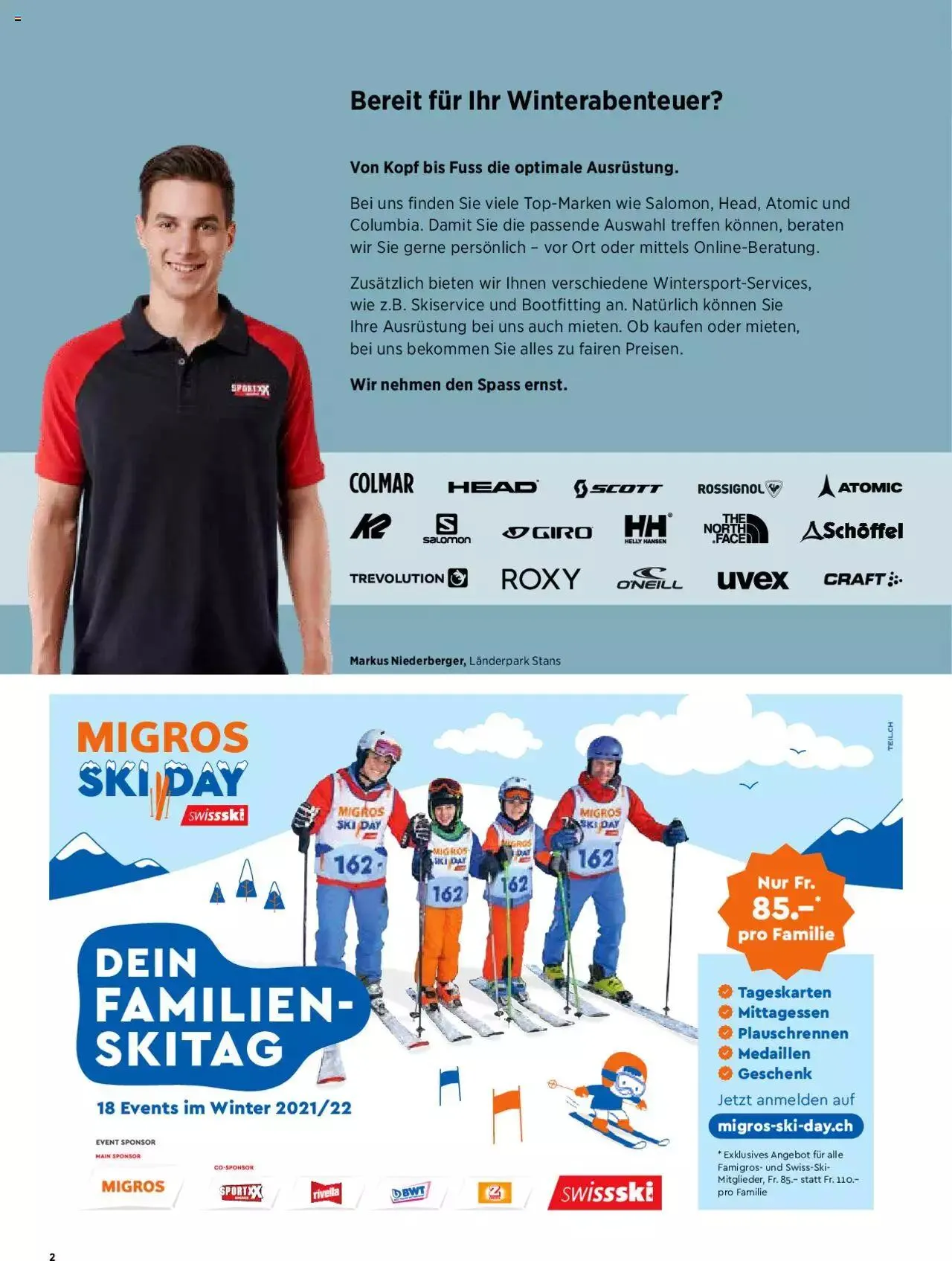 SportXX - Winter 2021/22 von 1. Dezember bis 31. Dezember 2023 - Prospekt seite  2