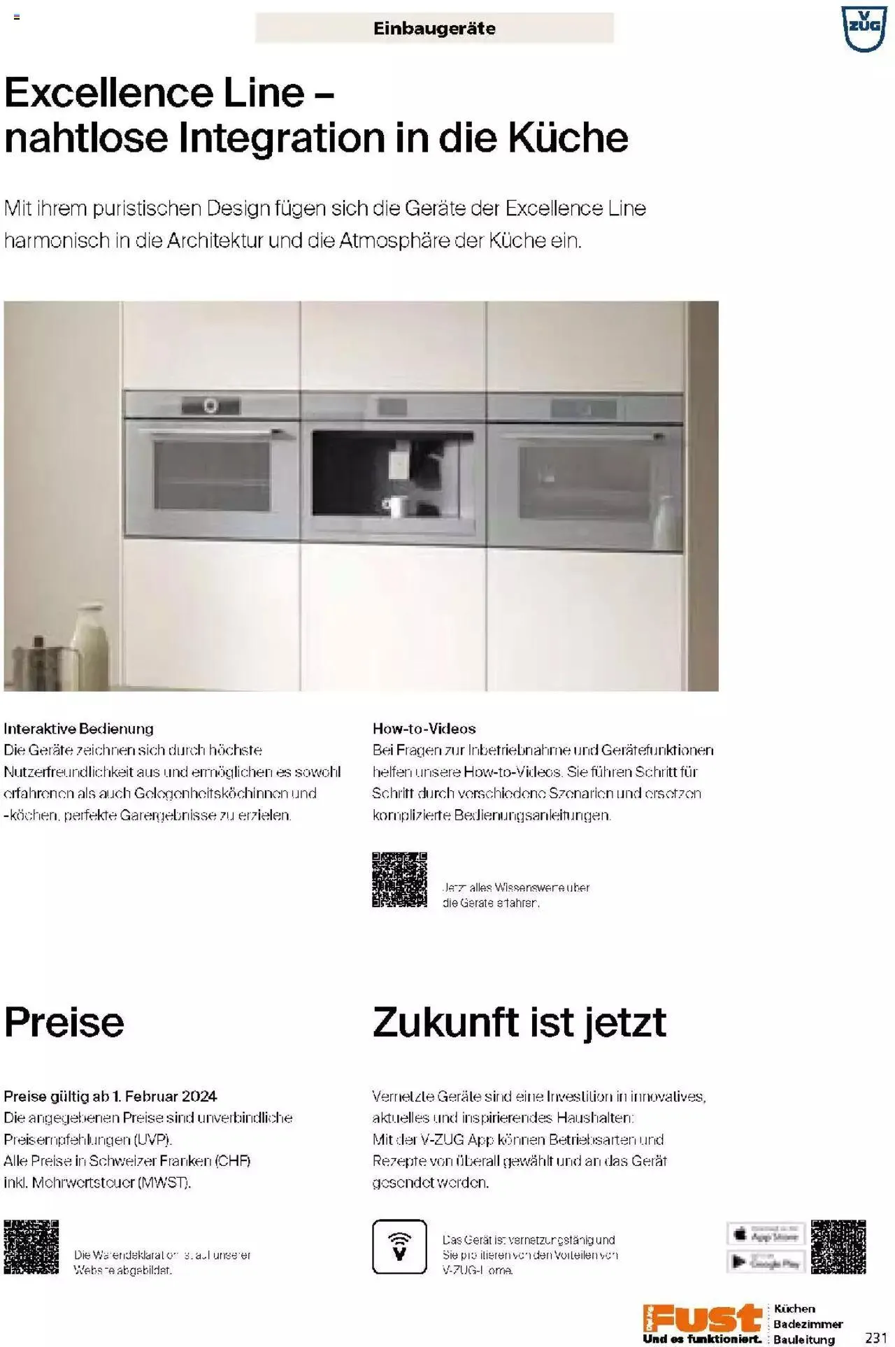Fust Küchen- und Badezimmerprospekt von 4. März bis 31. Dezember 2024 - Prospekt seite 231