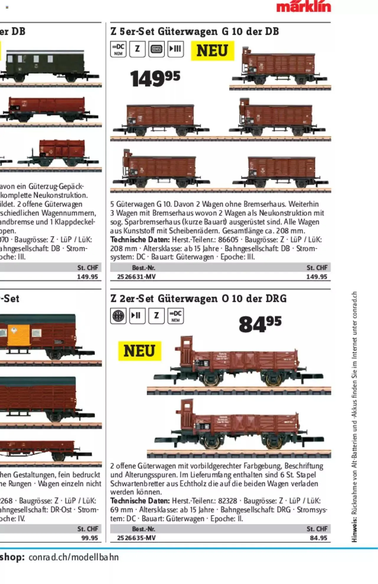 Conrad - Modellbahn Katalog 2022/23 von 5. September bis 31. Dezember 2023 - Prospekt seite  152