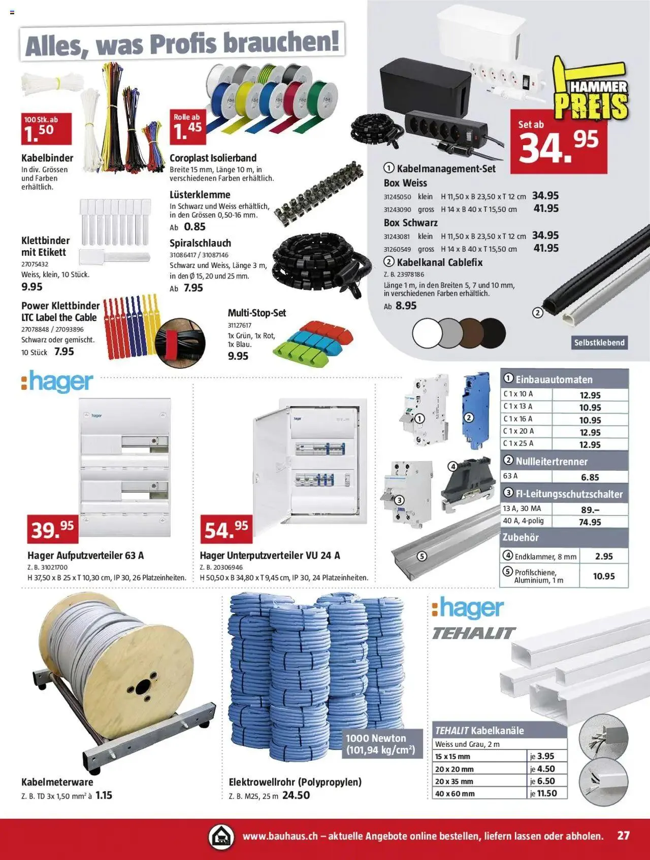 Bauhaus Aktionen von 26. August bis 29. September 2024 - Prospekt seite  27