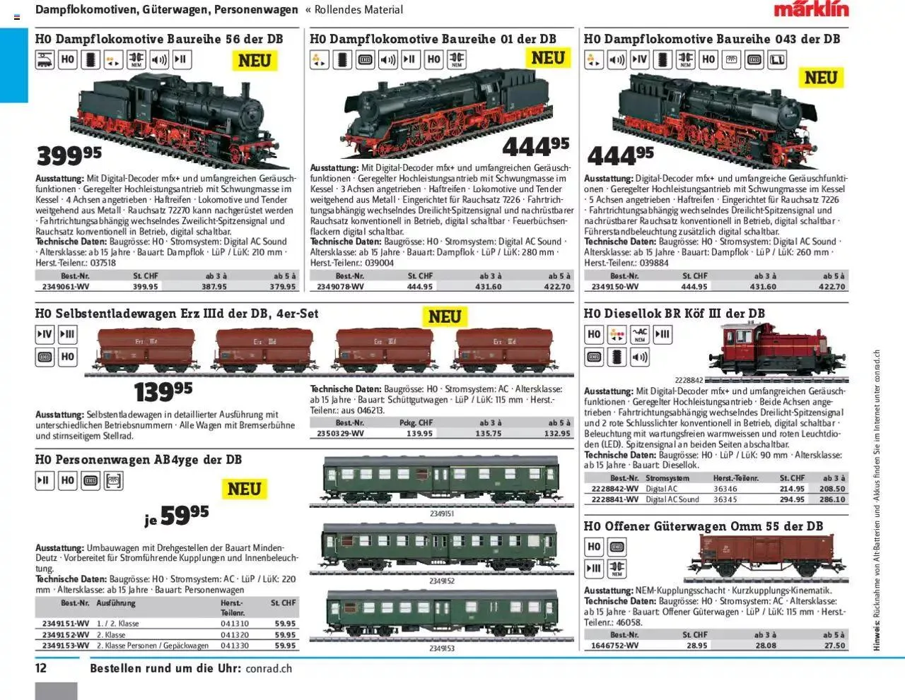 Conrad - Modellbahn 2021/22 von 1. Januar bis 31. Dezember 2023 - Prospekt seite  14