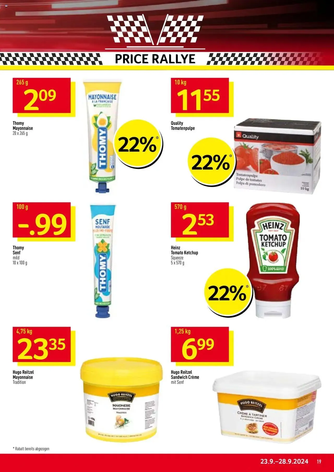 Prodega Aktionen von 23. September bis 28. September 2024 - Prospekt seite  19