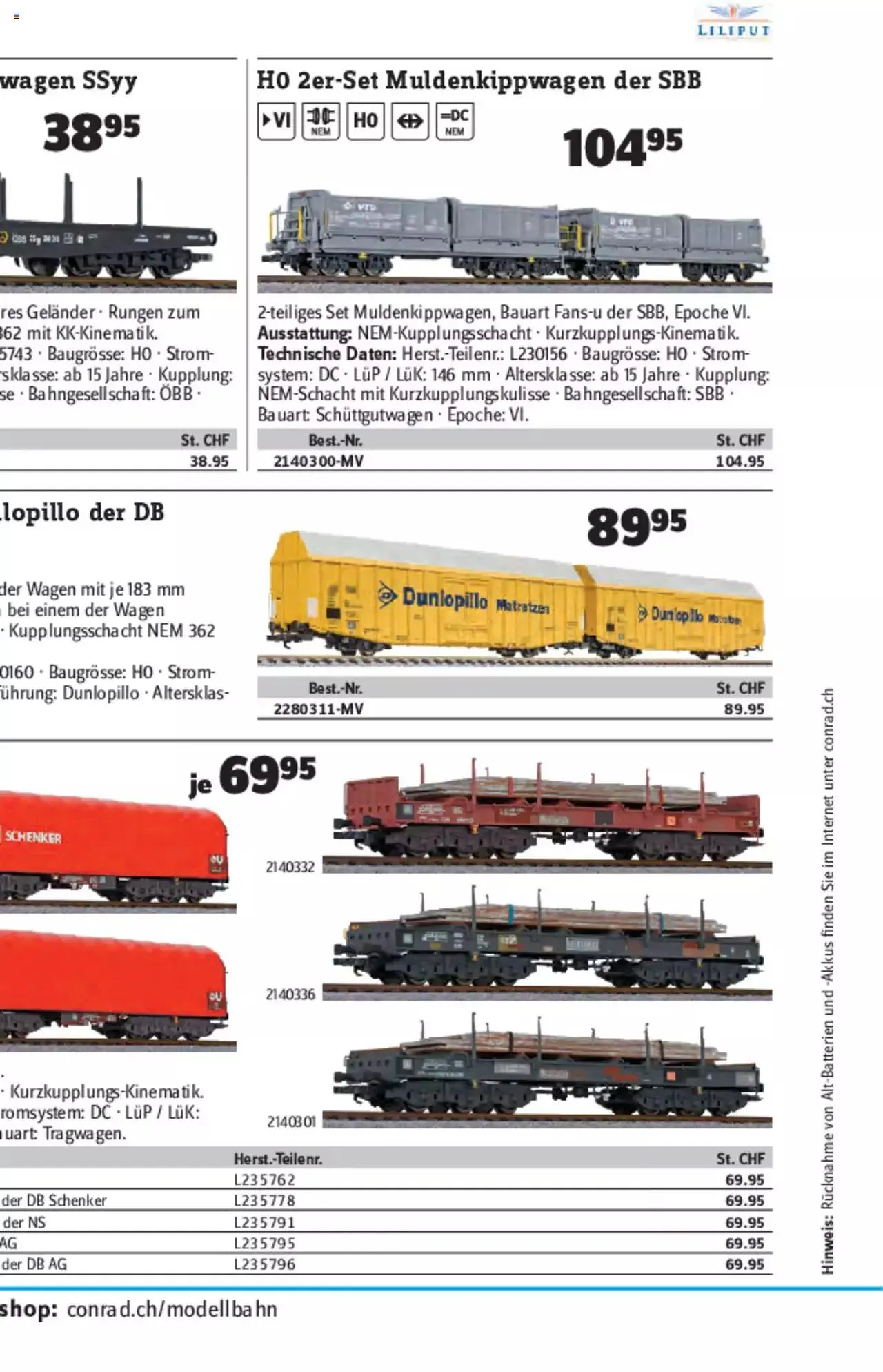 Conrad - Modellbahn Katalog 2022/23 von 5. September bis 31. Dezember 2023 - Prospekt seite  92