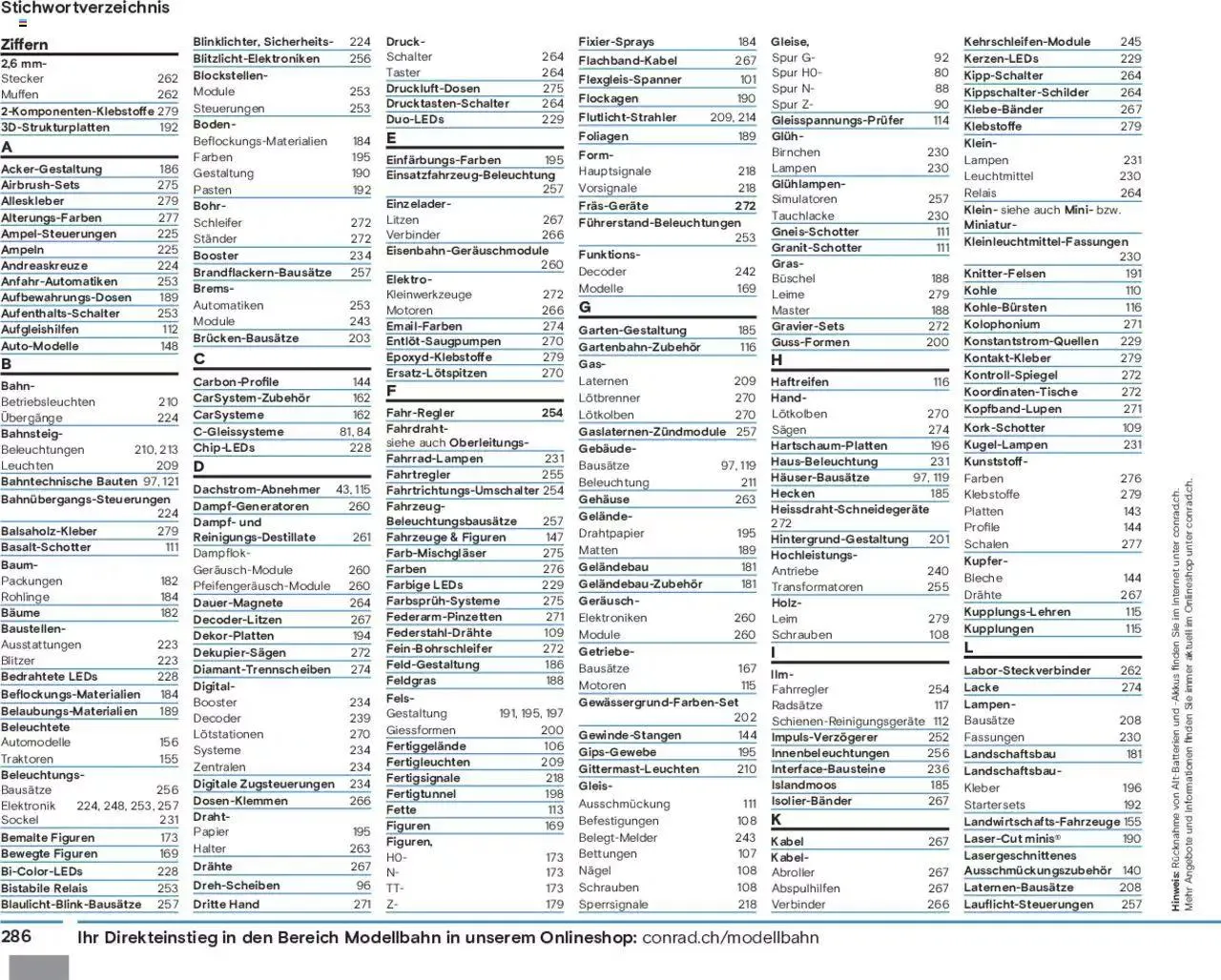 Conrad Modellbahn Katalog 2023/24 von 5. September bis 31. Dezember 2024 - Prospekt seite  288