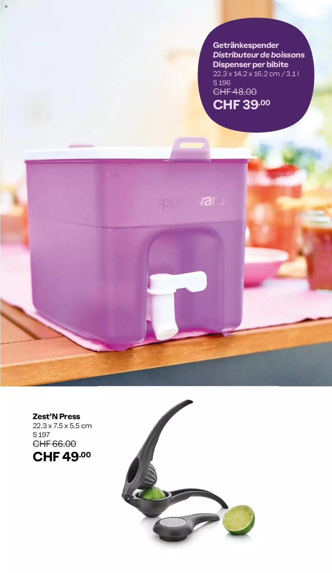 Tupperware Aktionen von 1. Juli bis 4. August 2024 - Prospekt seite  3