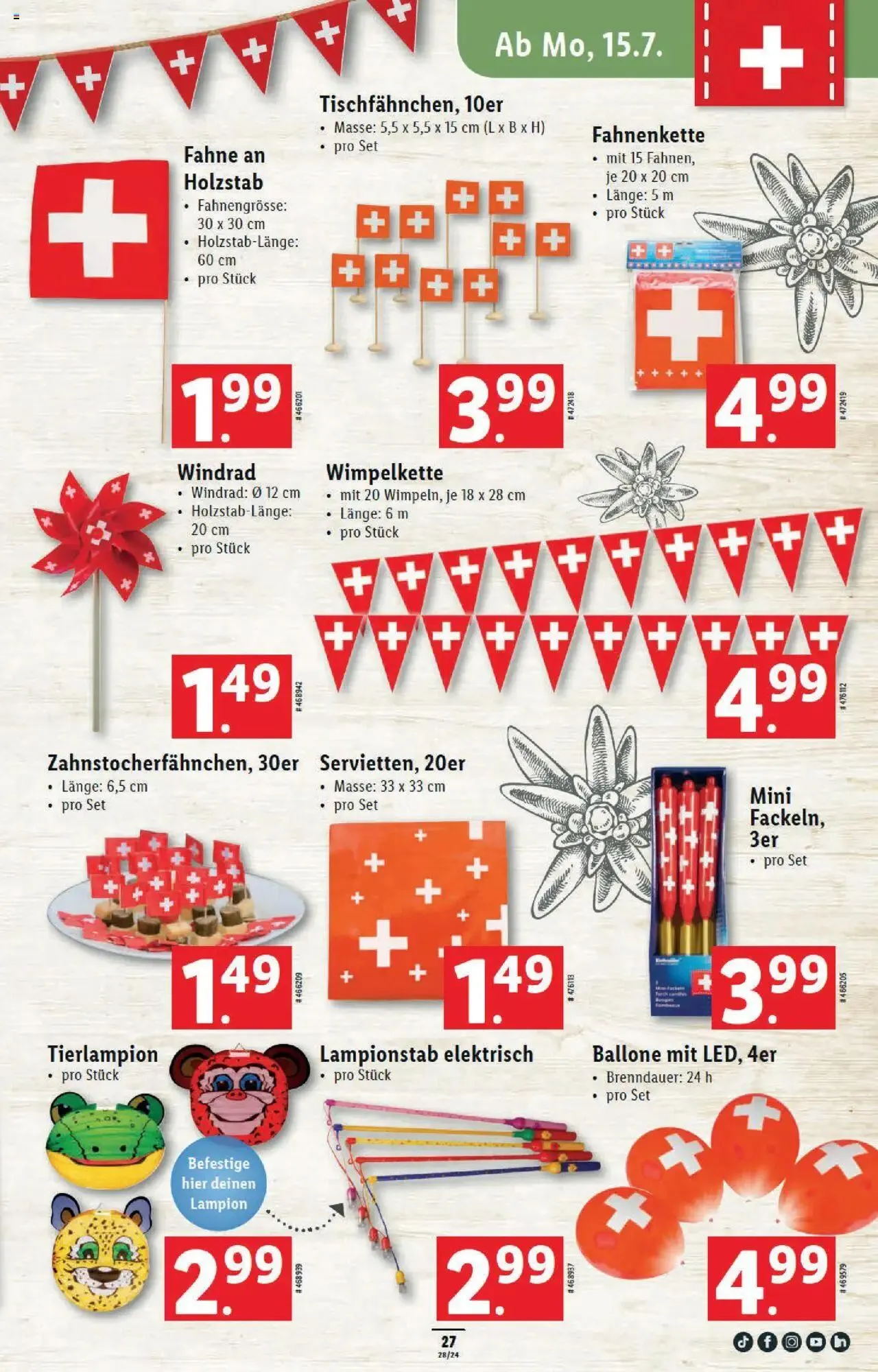 Lidl Aktionen von 11. Juli bis 17. Juli 2024 - Prospekt seite  27