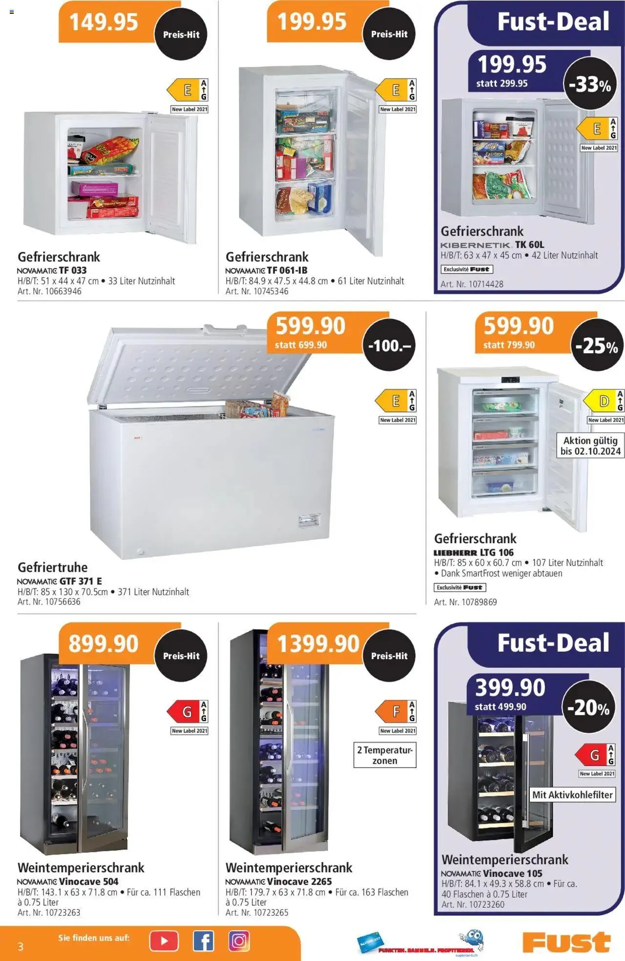 Fust Aktionen von 24. September bis 26. Oktober 2025 - Prospekt seite 3