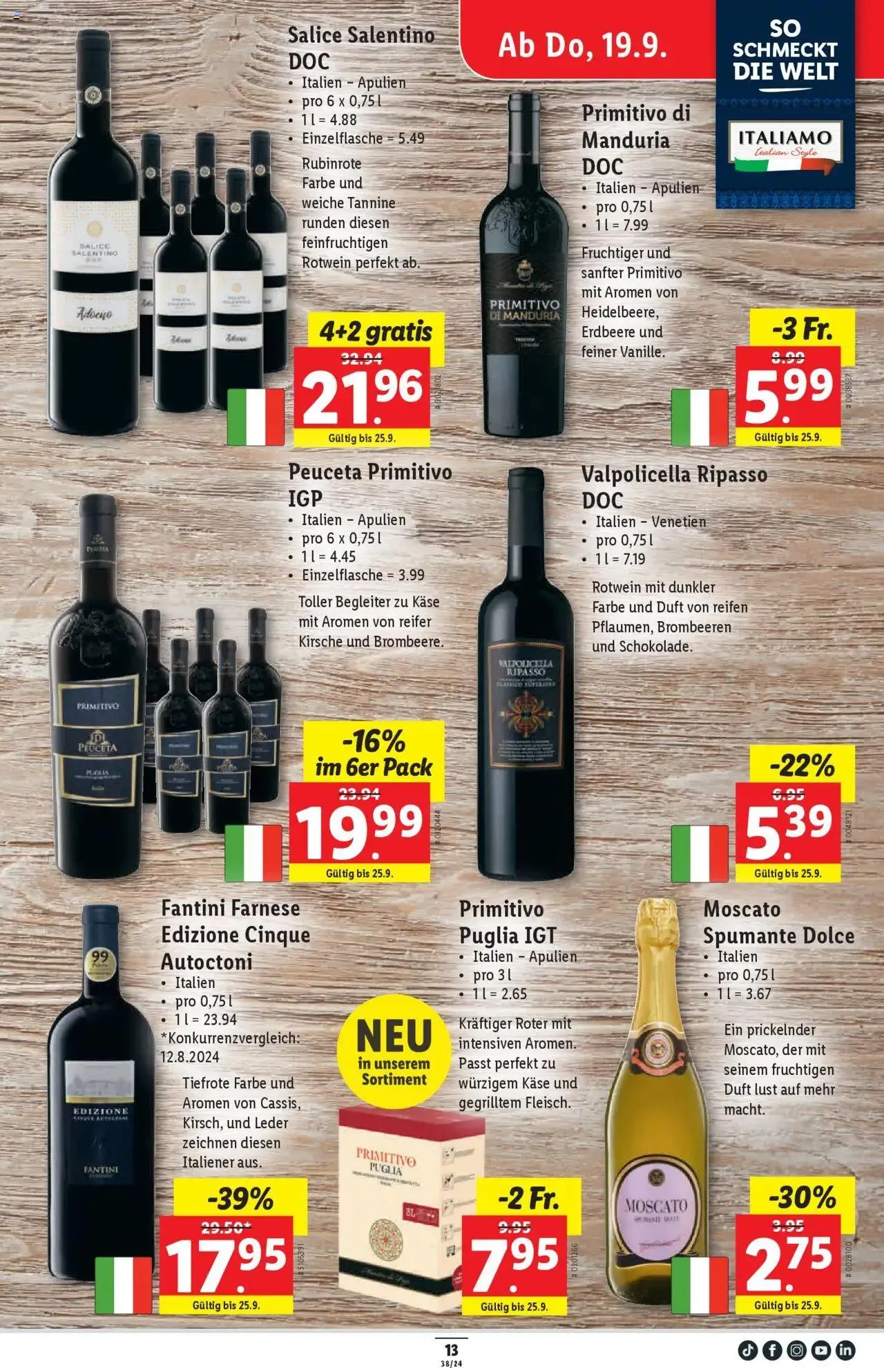Lidl Aktionen von 19. September bis 25. September 2024 - Prospekt seite  13
