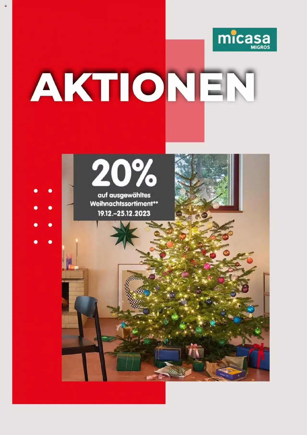 micasa Aktionen von 19. Dezember bis 25. Dezember 2023 - Prospekt seite