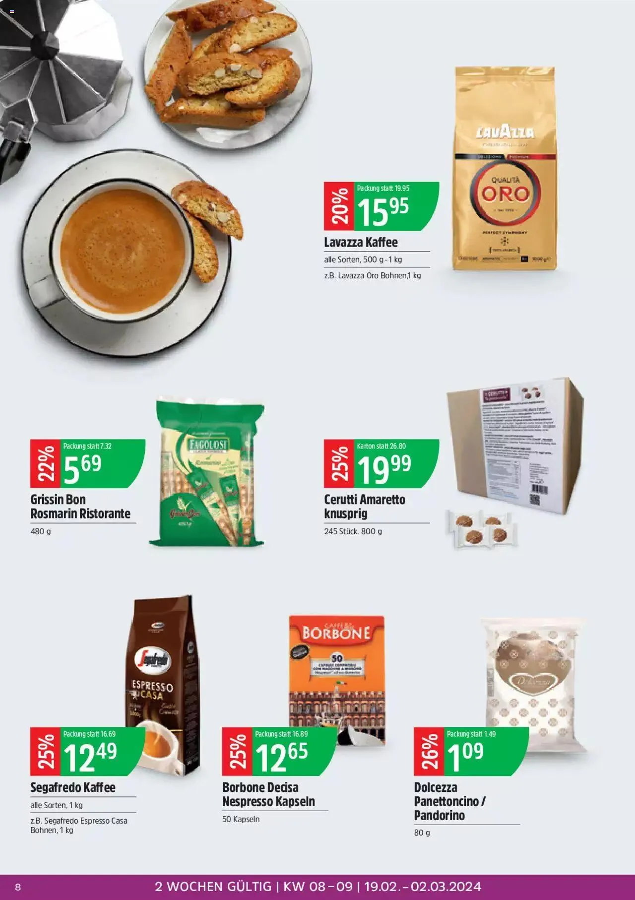TopCC Aktionen Italienisch von 19. Februar bis 2. März 2024 - Prospekt seite  8