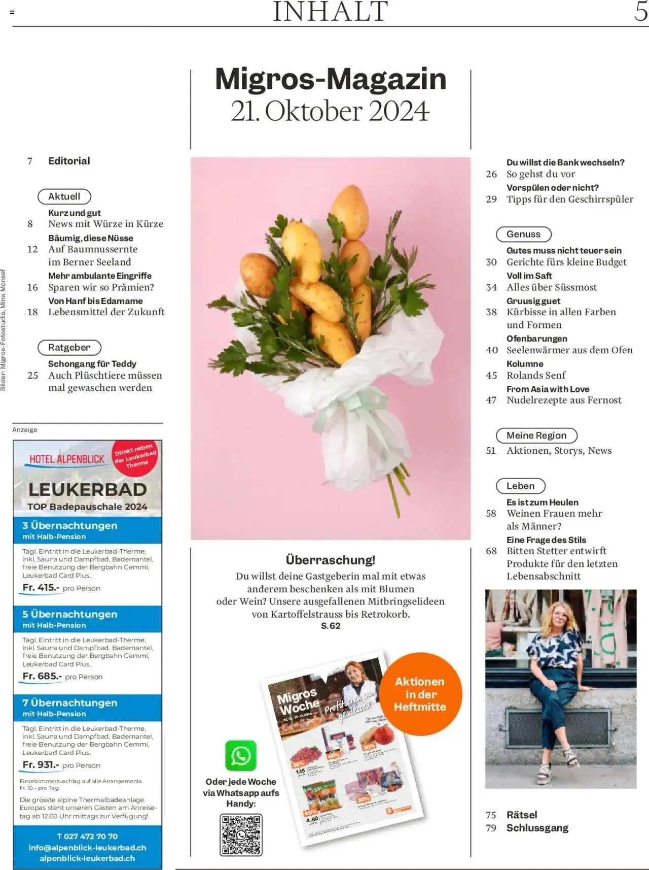 Migros - Magazin von 21. Oktober bis 27. Oktober 2024 - Prospekt seite 5