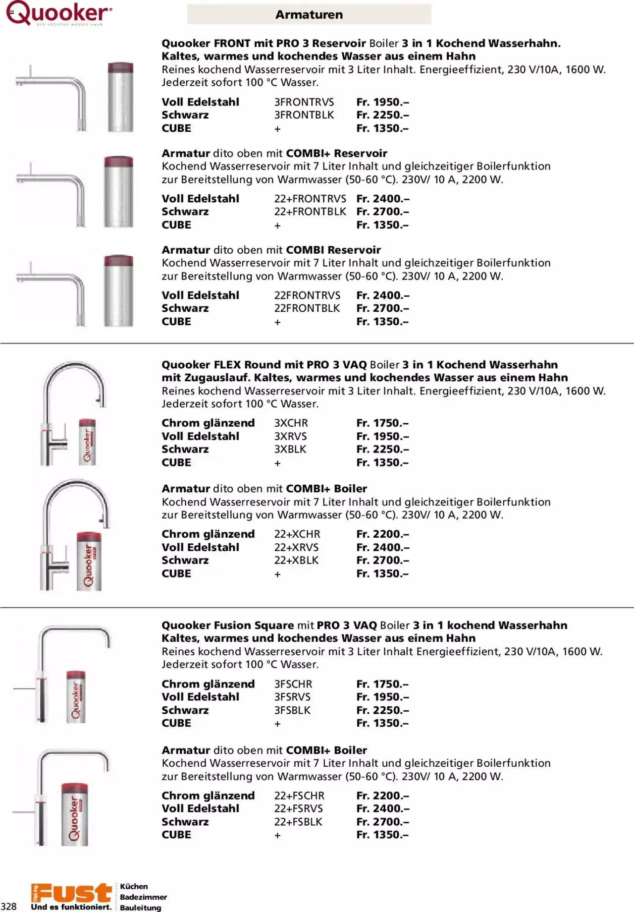 Fust - Küchenmagazin - Riesenauswahl von 22. Februar bis 31. Dezember 2023 - Prospekt seite 328