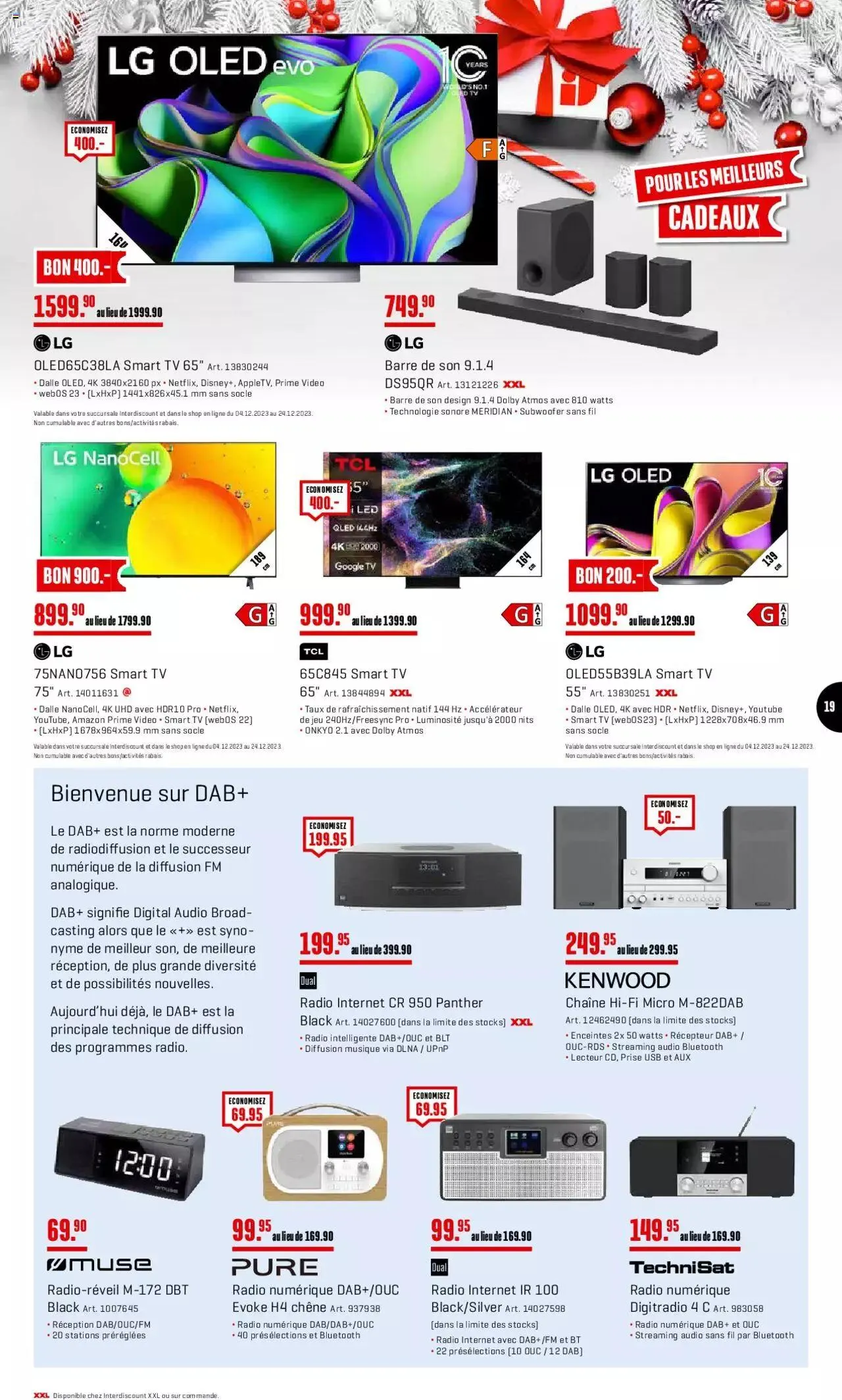 Interdiscount Aktionen FR von 4. Dezember bis 24. Dezember 2023 - Prospekt seite  19