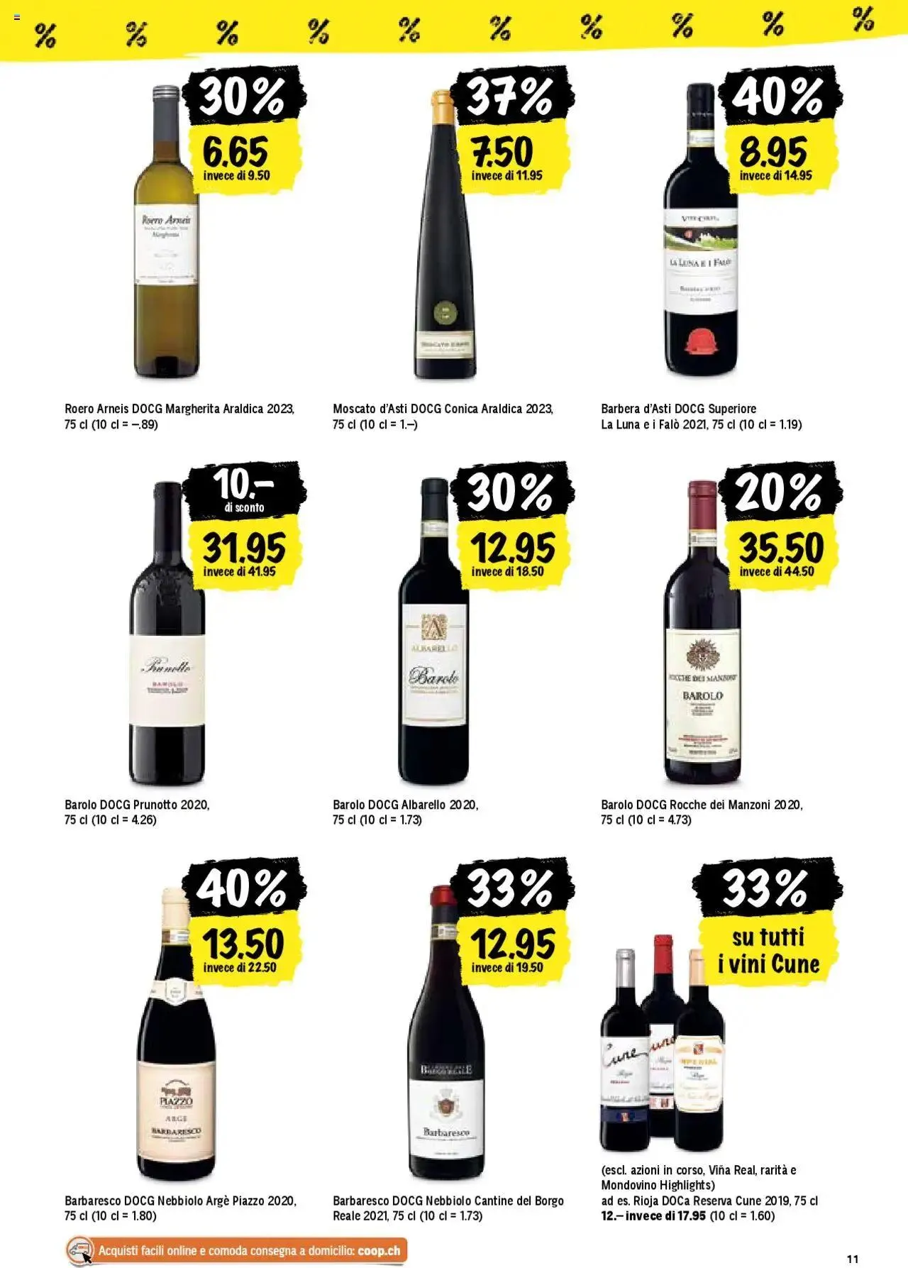 Coop - Una settimana di azioni von 1. Oktober bis 6. Oktober 2024 - Prospekt seite 11