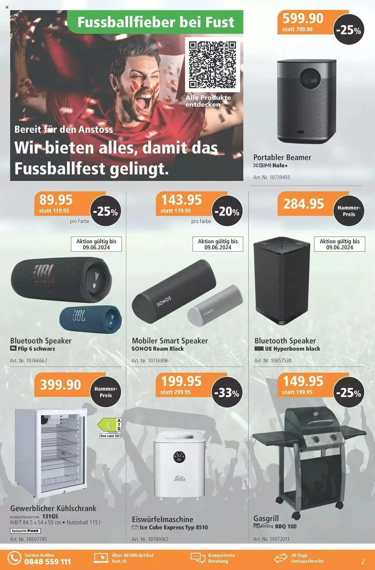 Fust Aktionen von 30. Mai bis 23. Juni 2024 - Prospekt seite  2