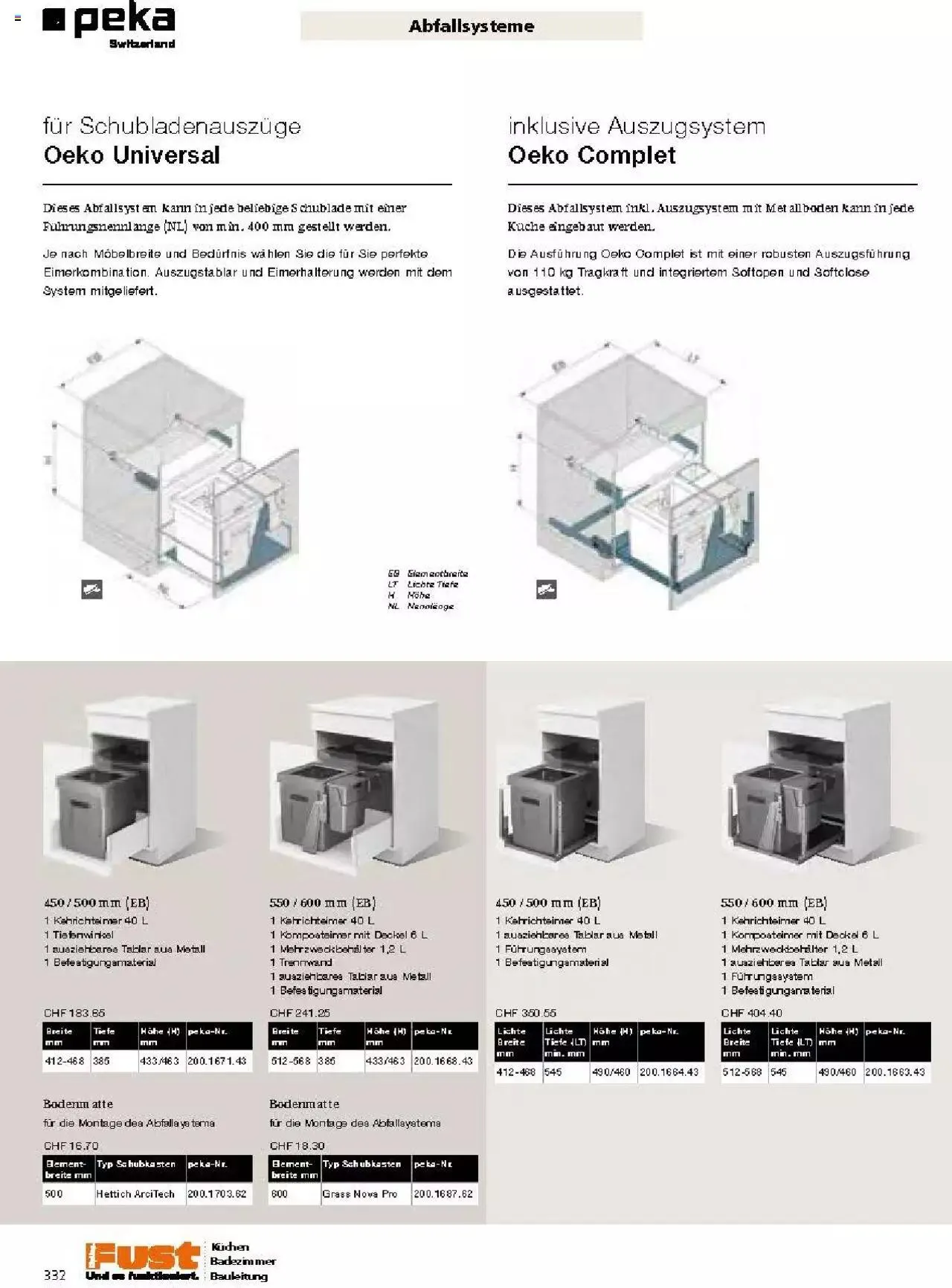 Fust Küchen- und Badezimmerprospekt von 4. März bis 31. Dezember 2024 - Prospekt seite  332