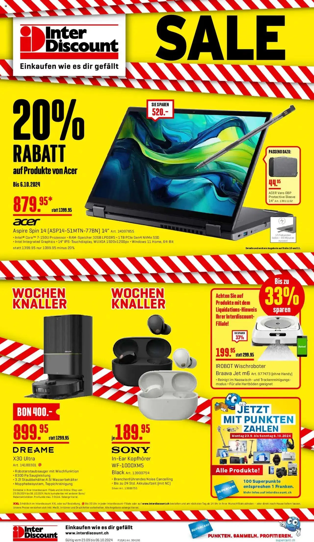 Interdiscount Aktionen von 23. September bis 6. Oktober 2024 - Prospekt seite  20