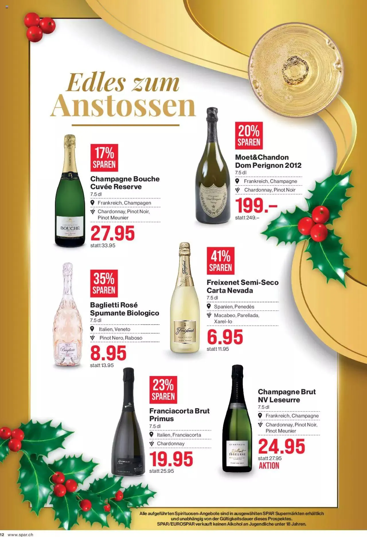 SPAR Aktionen von 7. Dezember bis 3. Januar 2024 - Prospekt seite  12