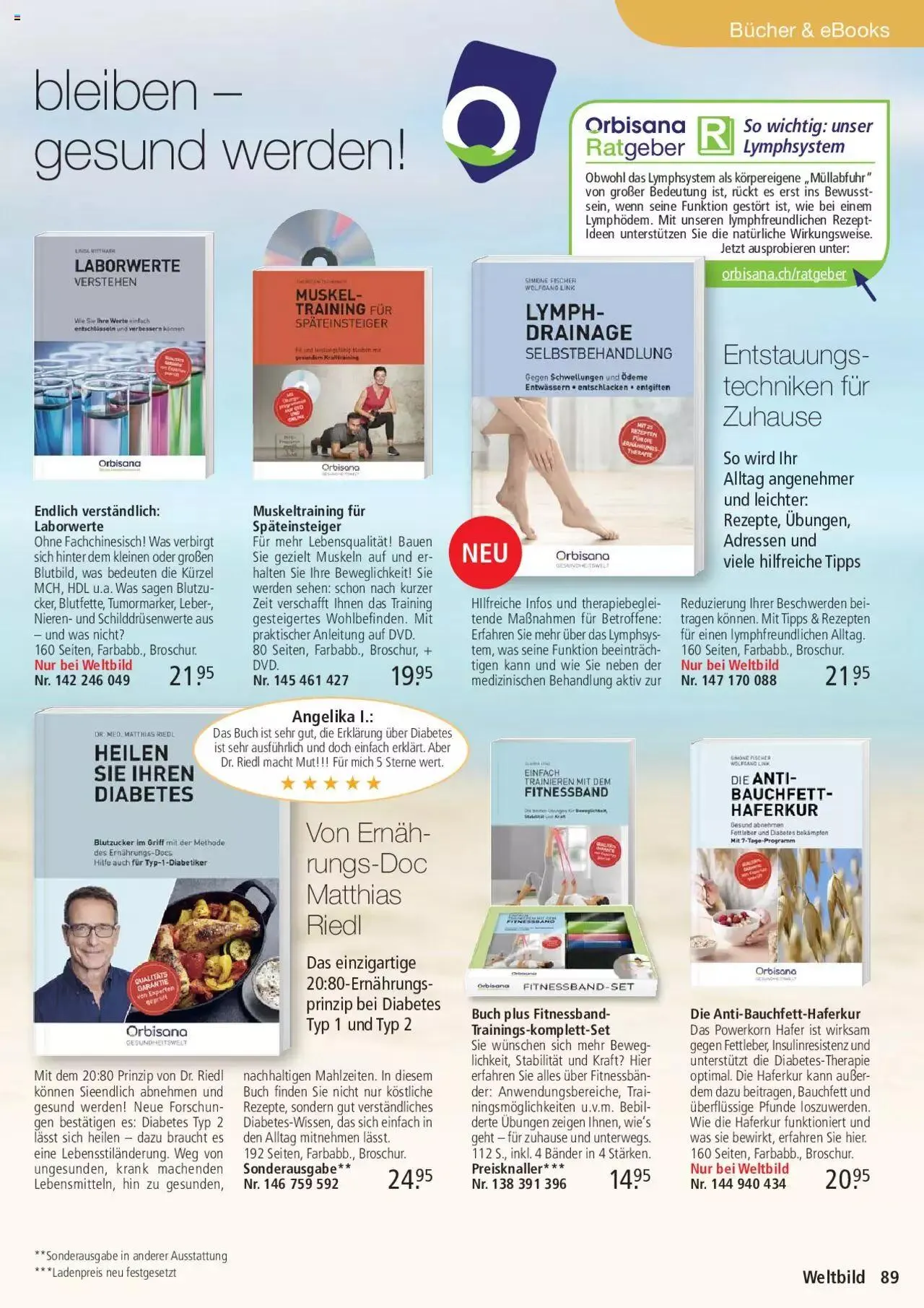 Weltbild Aktionen von 1. Juli bis 31. Juli 2023 - Prospekt seite  89