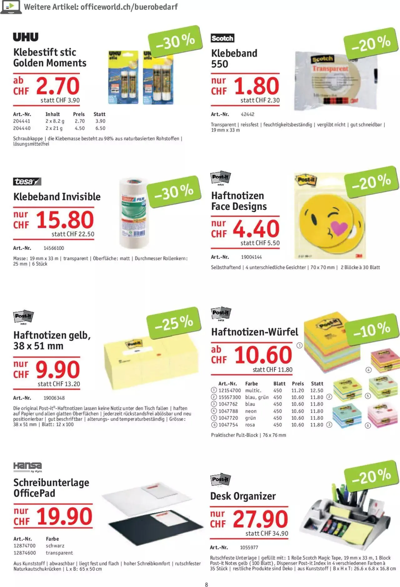 Office World Aktionen von 30. November bis 27. Dezember 2023 - Prospekt seite 8