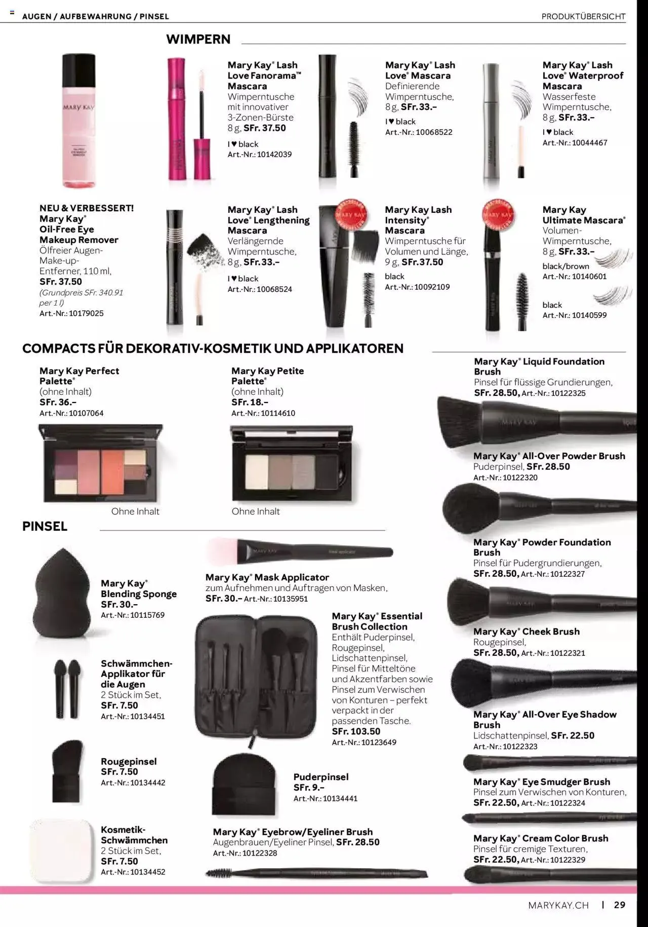 Mary Kay Aktionen von 17. Juli bis 31. Dezember 2023 - Prospekt seite 29