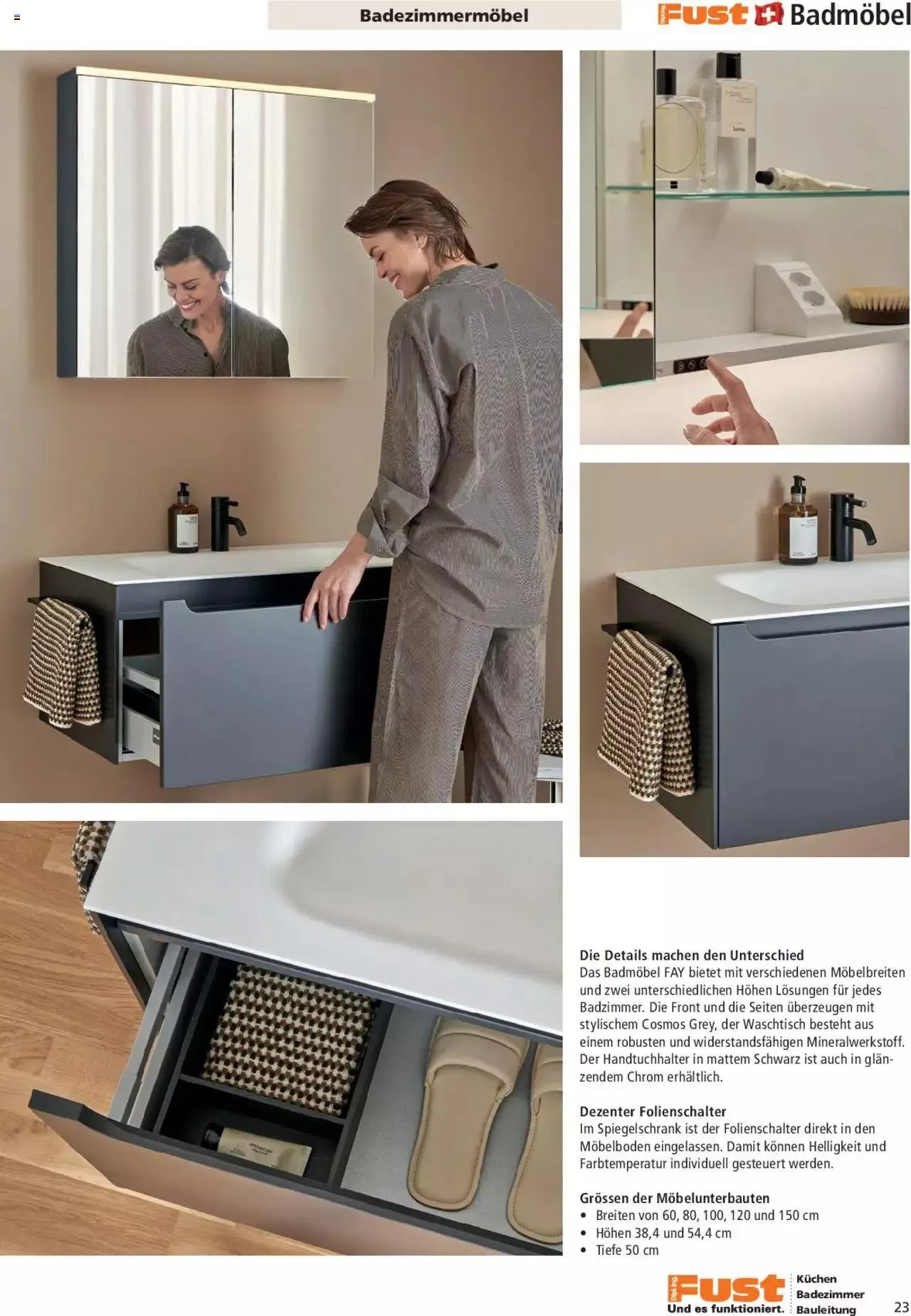 Fust Aktionen Badezimmermagazin von 17. April bis 31. Dezember 2024 - Prospekt seite 23