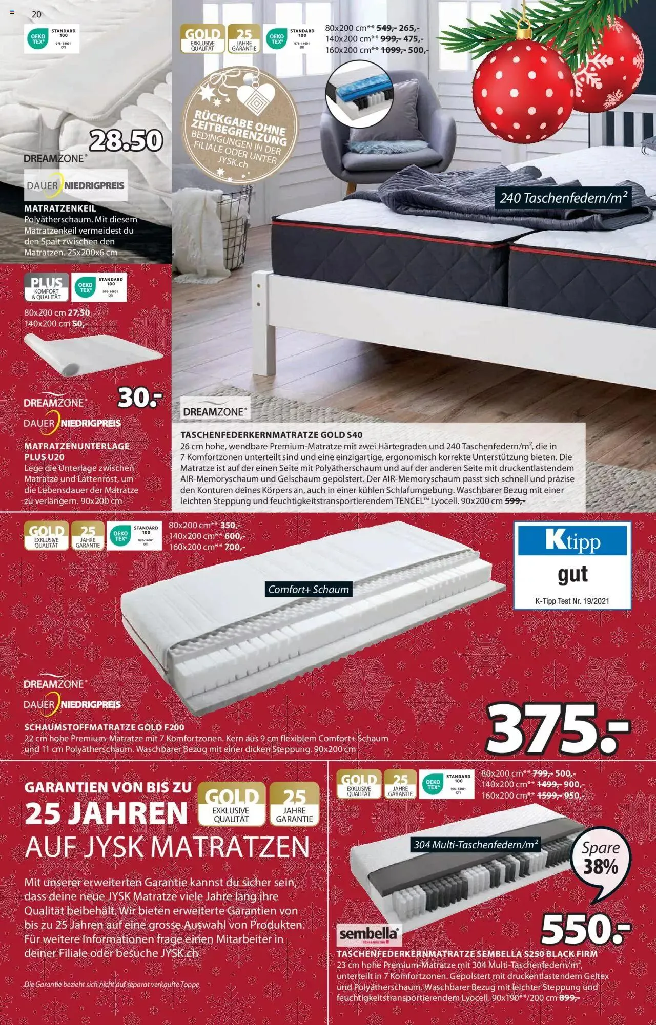 JYSK Aktionen von 28. November bis 4. Dezember 2023 - Prospekt seite 21