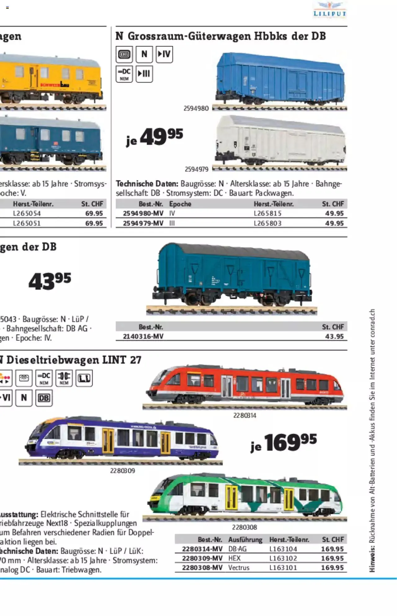 Conrad - Modellbahn Katalog 2022/23 von 5. September bis 31. Dezember 2023 - Prospekt seite  140