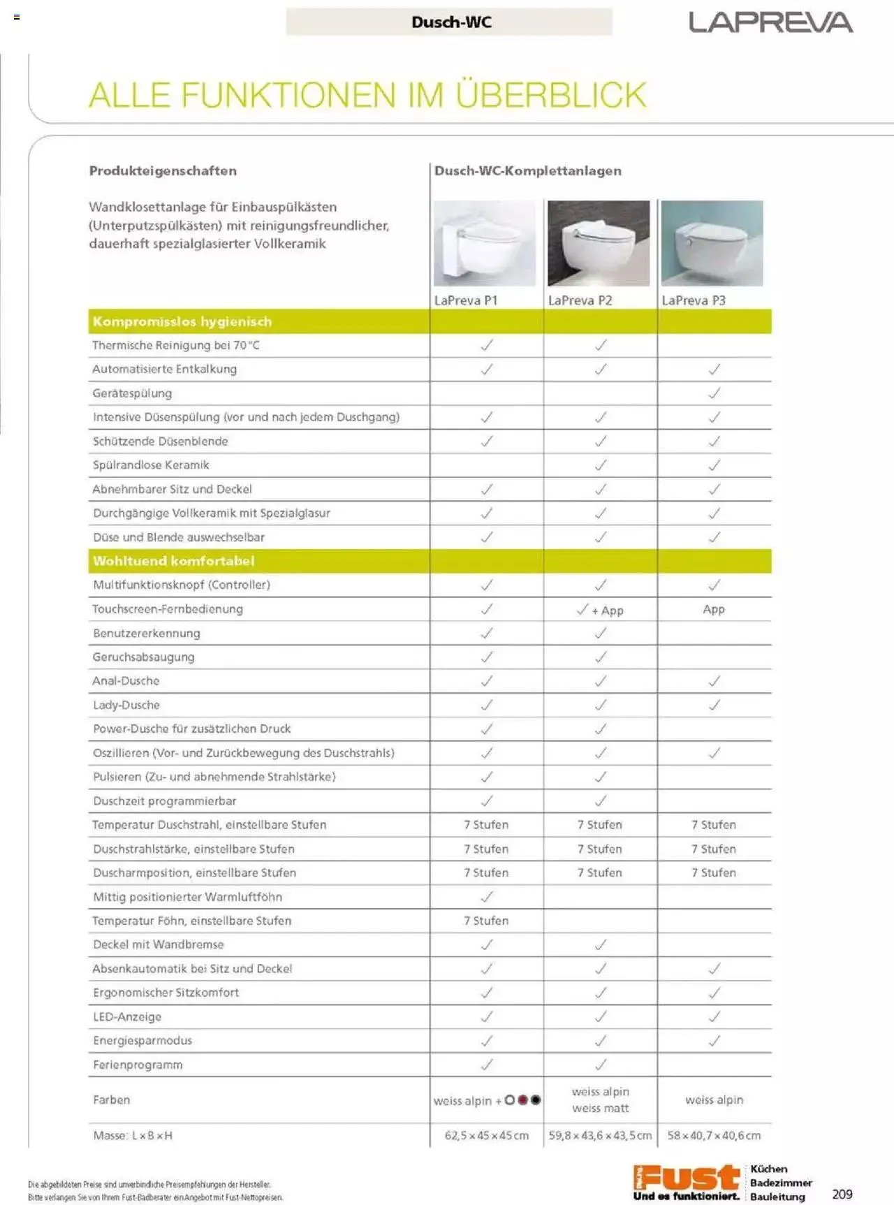 Fust Badezimmermagazin von 17. April bis 31. Dezember 2023 - Prospekt seite 209