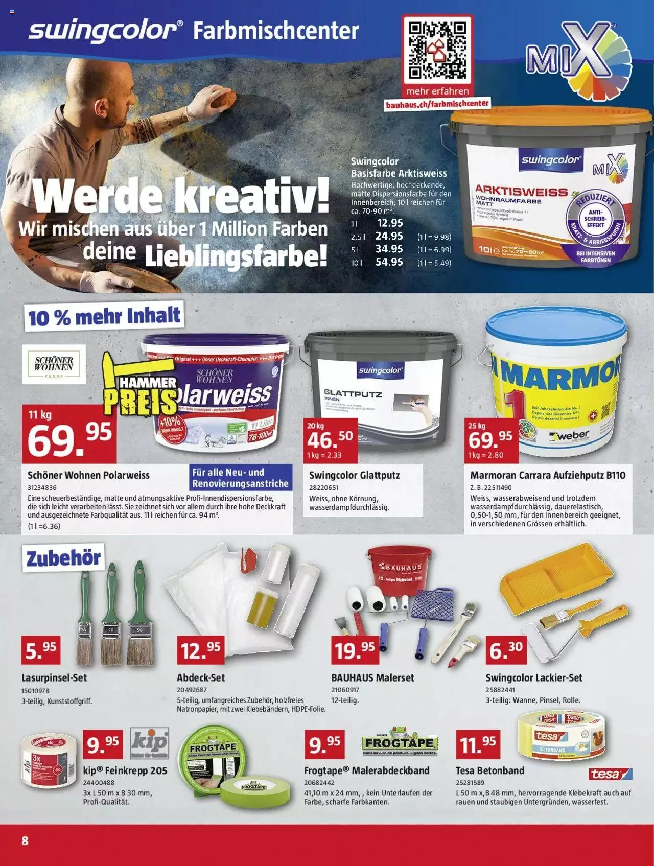 Bauhaus Aktionen von 30. Oktober bis 26. November 2023 - Prospekt seite 8