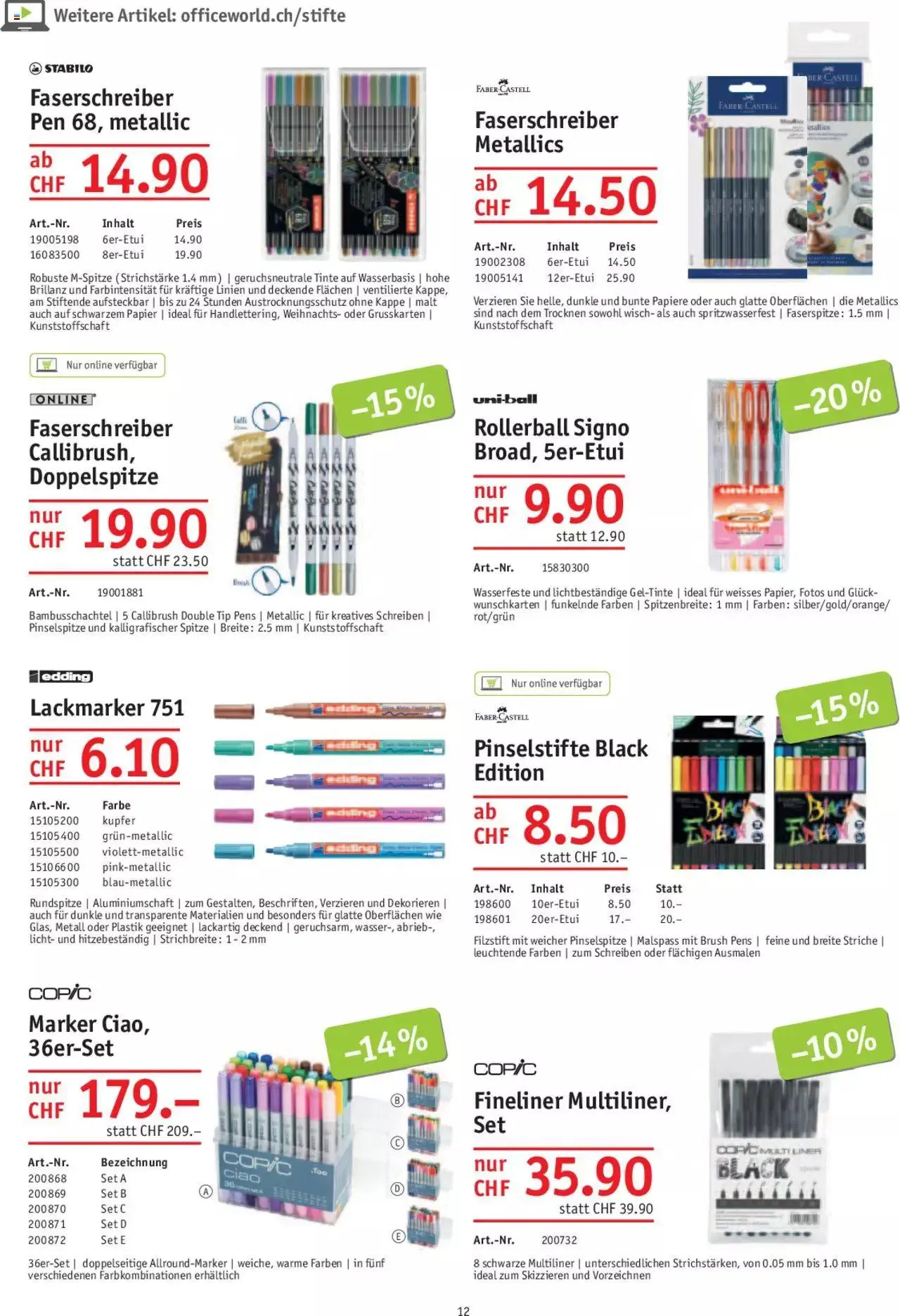Office World Aktionen von 30. November bis 27. Dezember 2023 - Prospekt seite  12