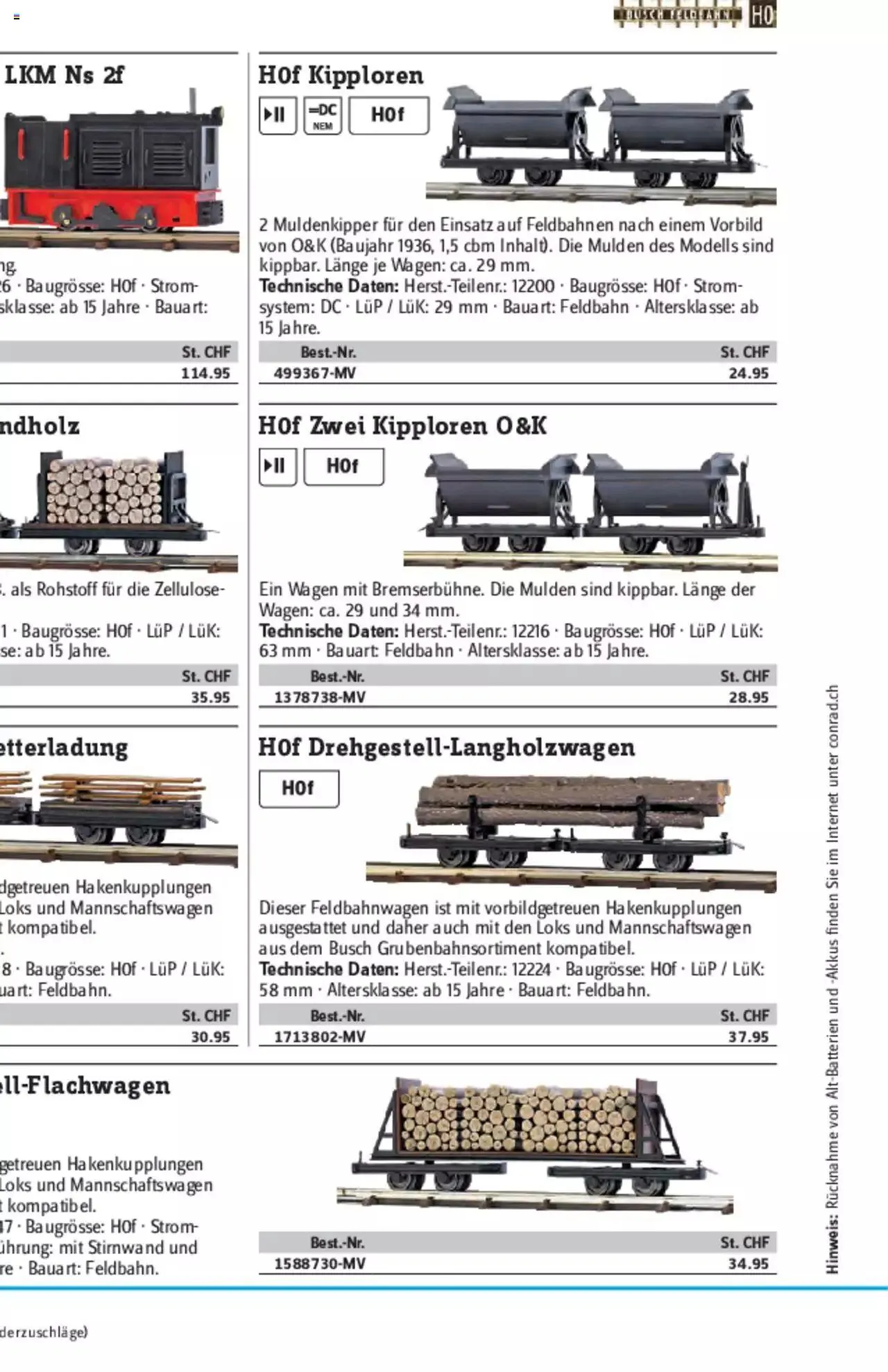 Conrad - Modellbahn Katalog 2022/23 von 5. September bis 31. Dezember 2023 - Prospekt seite  108
