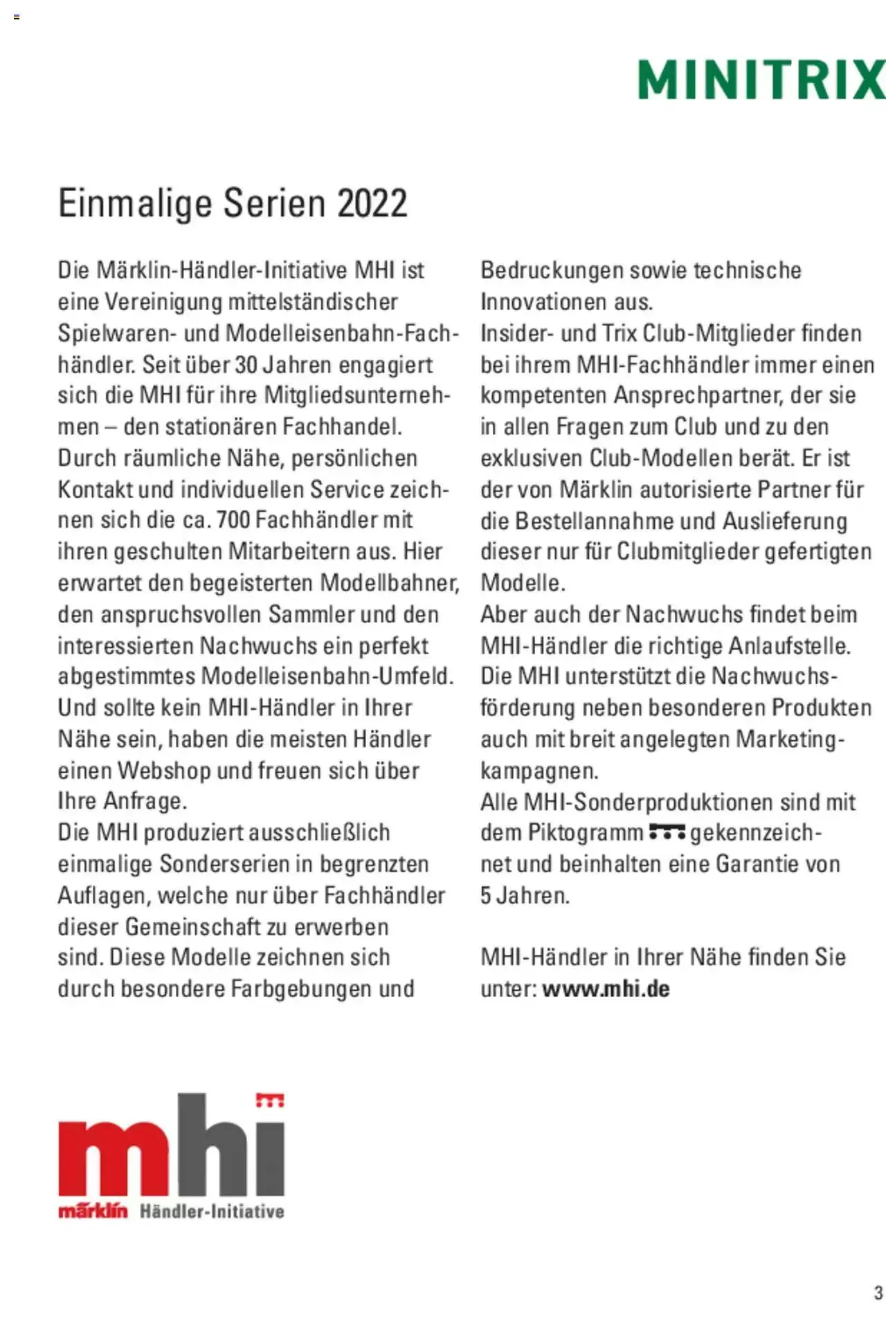 Conrad - TRIX H0 Neuheiten 2022 von 28. März bis 31. Dezember 2023 - Prospekt seite 10