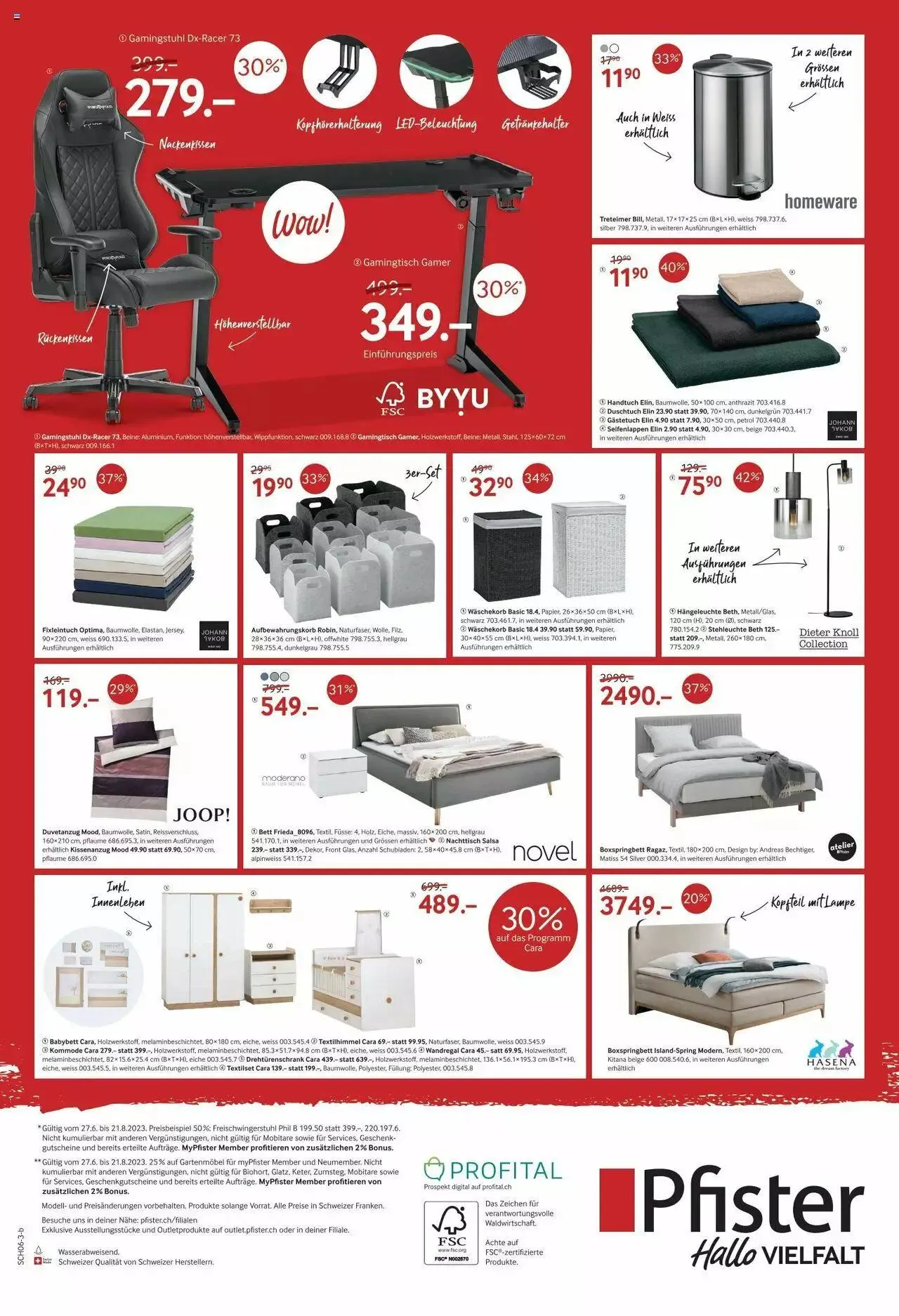 Pfister Aktionen von 27. Juni bis 21. August 2023 - Prospekt seite  8