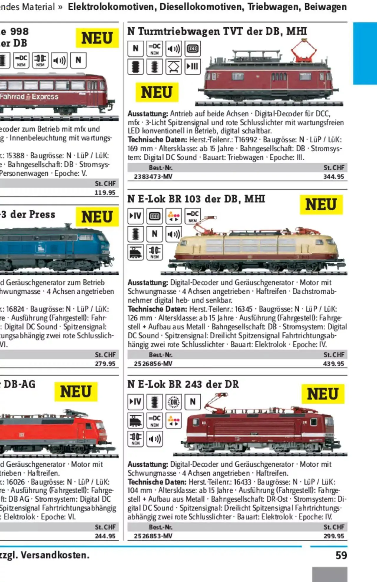 Conrad - Modellbahn Katalog 2022/23 von 5. September bis 31. Dezember 2023 - Prospekt seite  122
